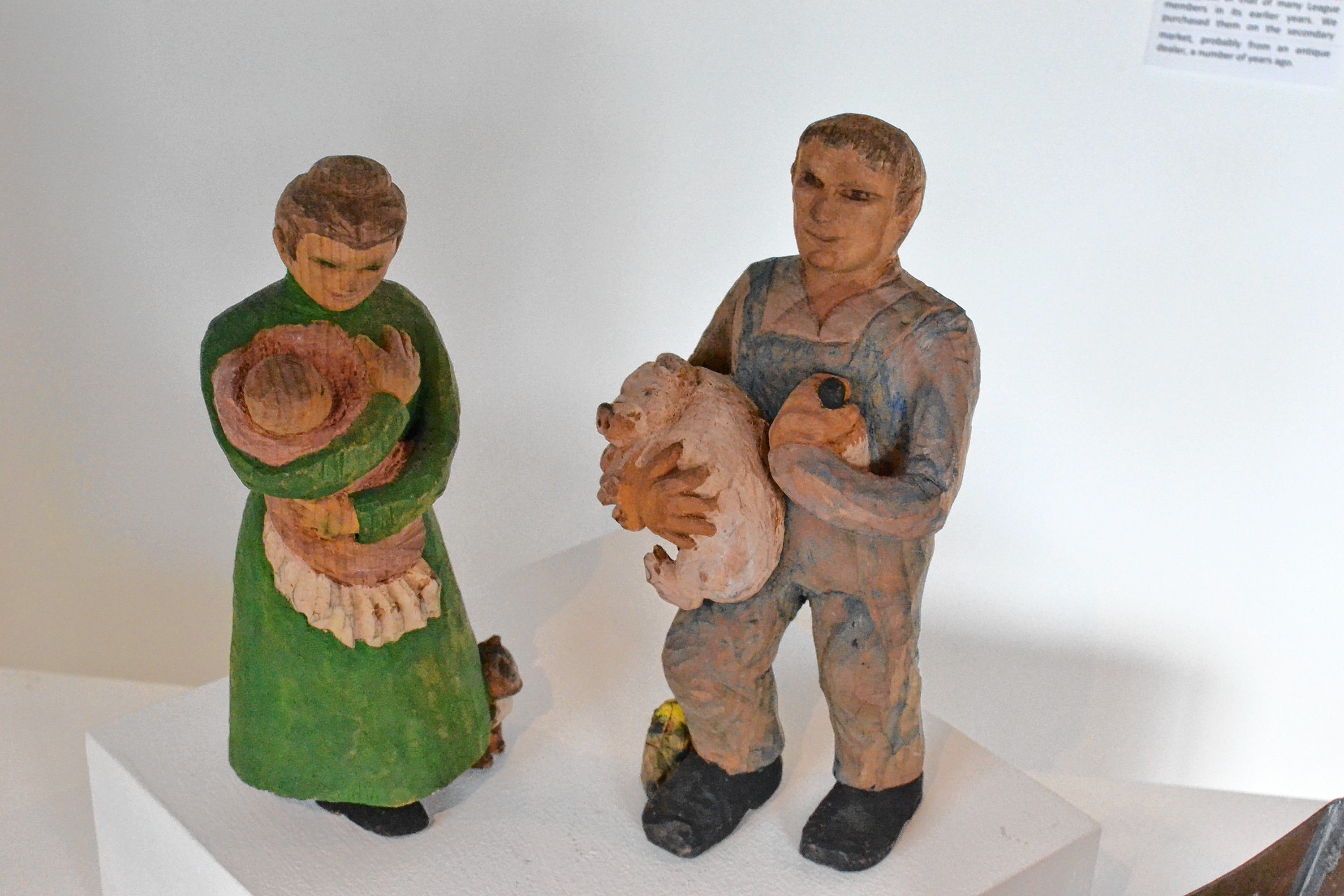 Painted Wood Carved Figures, Louisa Fairchild, League of N.H. Craftsmen, Celebrating 85 Years: The Stevens Collection. TIM GOODWIN / Insider staff