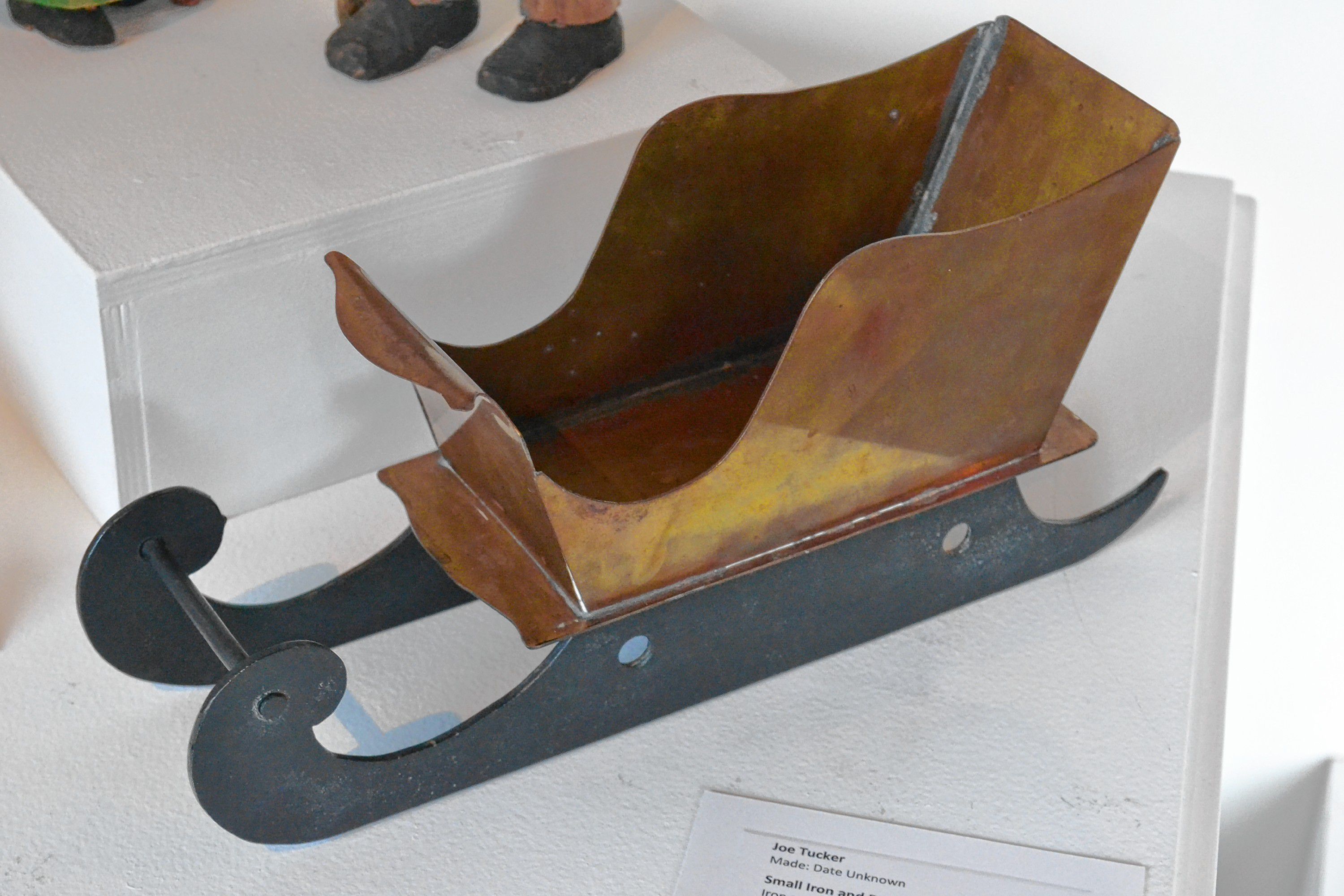 Small Iron and Brass Sleigh, Joe Tucker, League of N.H. Craftsmen, Celebrating 85 Years: The Stevens Collection. TIM GOODWIN / Insider staff