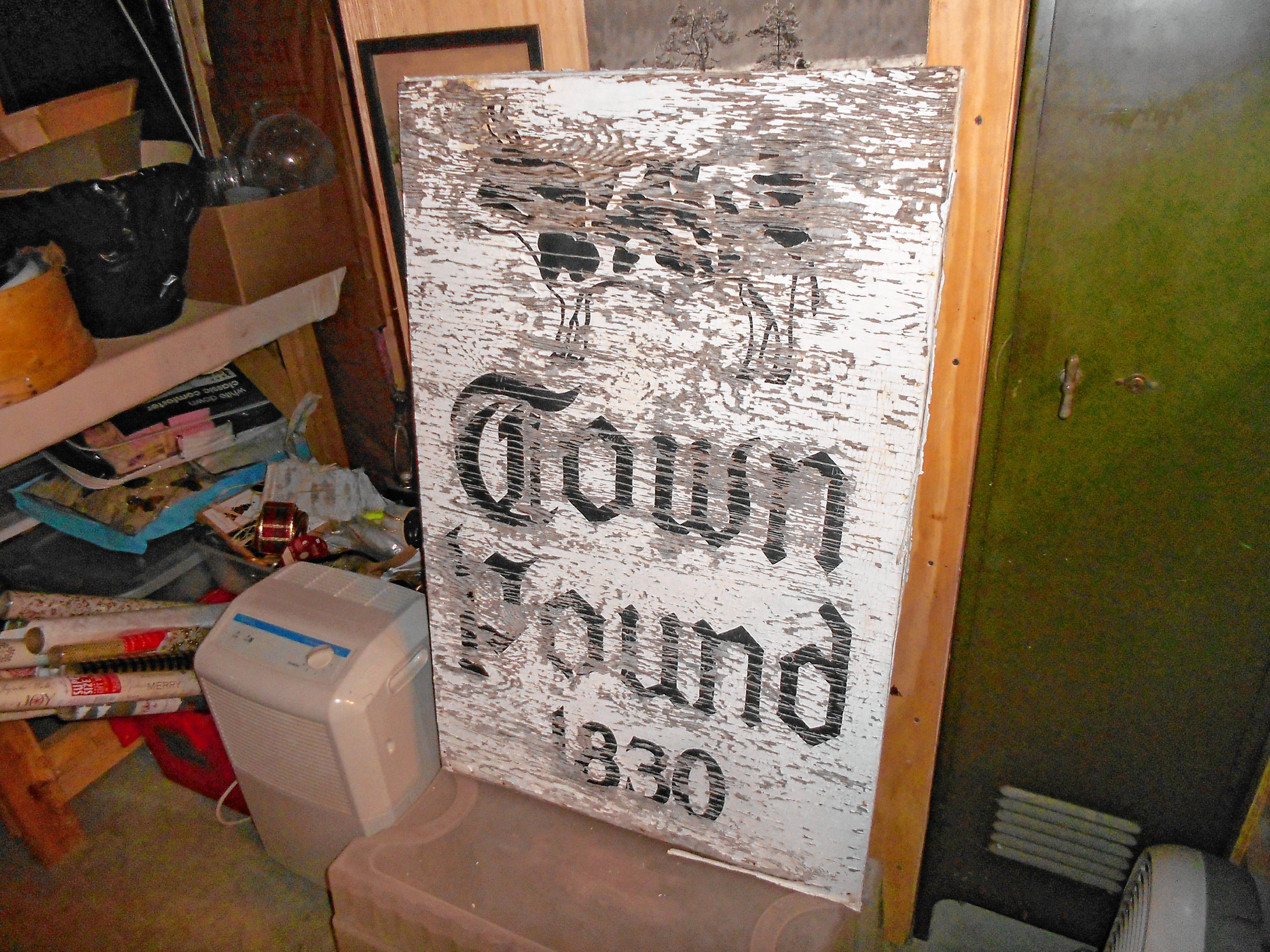 Here's how the old Concord Town Pound sign looked before Wayne Stickney spruced it up. Courtesy of Wayne Stickney