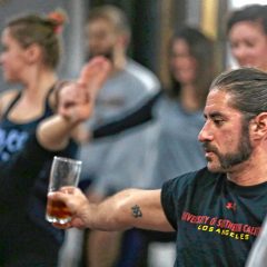 Get a relaxing workout while sipping some suds at Blooming Tree Yoga’s beer yoga event