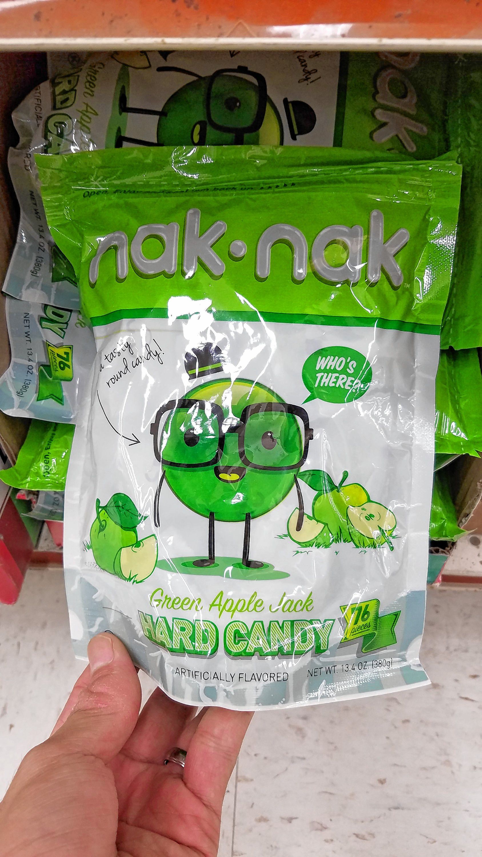 We found something we'd never heard of -- Nak Nak "Green Apple Jack" hard candy. With a name like Nak Nak, you know it must be good. JON BODELL / Insider staff