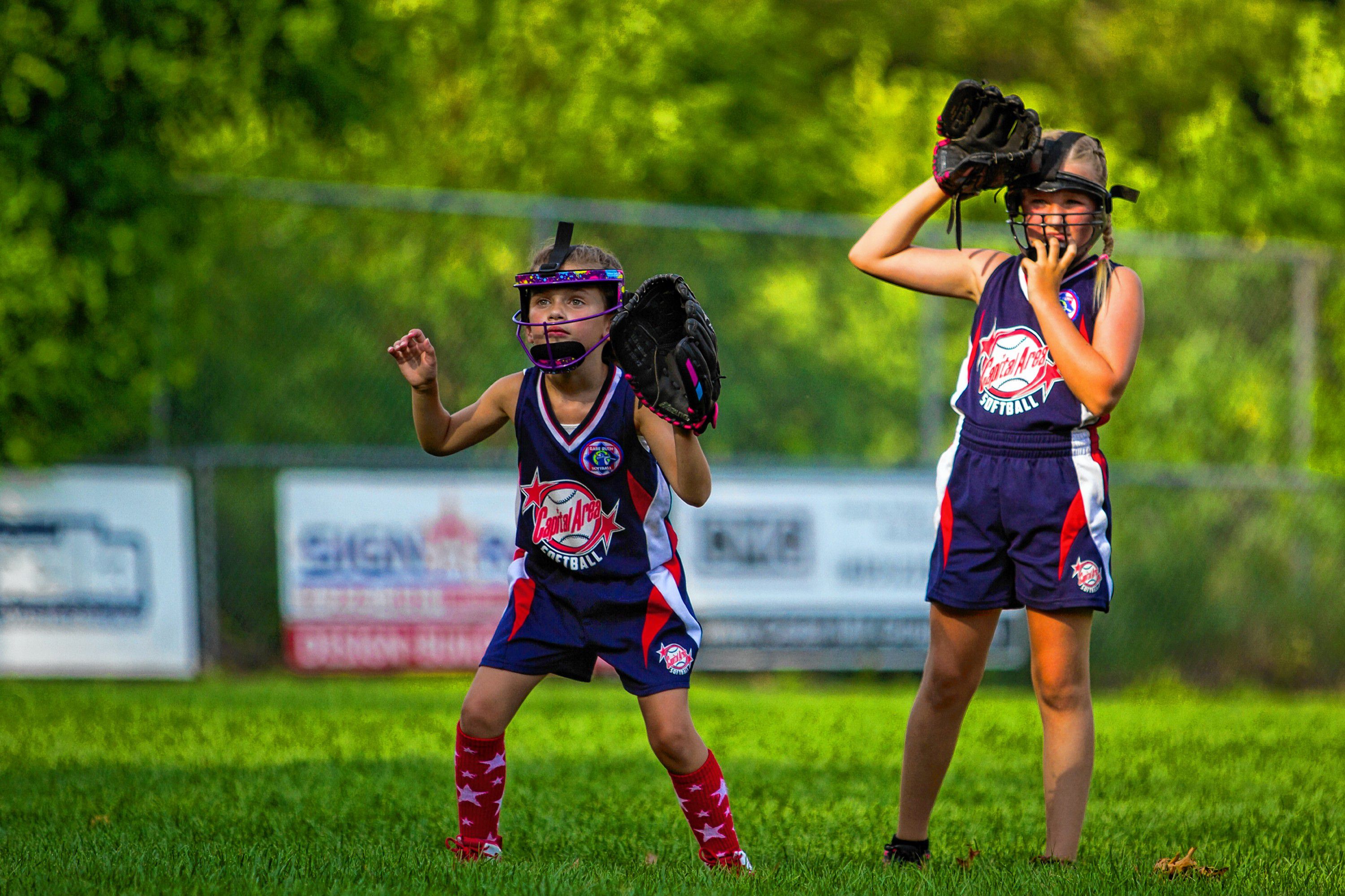 The Capital Area 8U All Stars state champion softball team practices at Sanel Park in Concord on Tuesday, July 10, 2018, before heading to the regional tournament. (ELIZABETH FRANTZ / Monitor staff) ELIZABETH FRANTZ