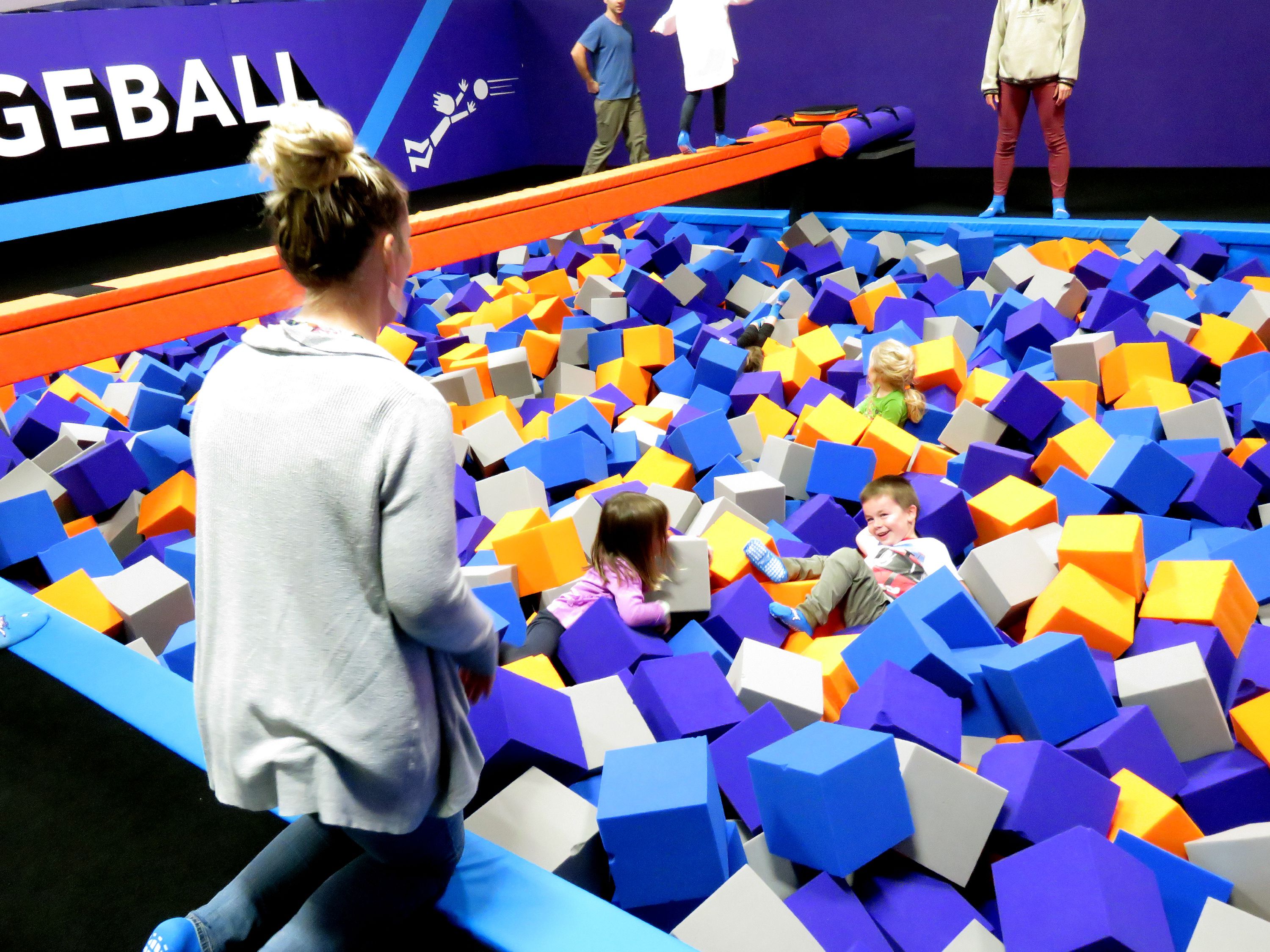 Sarah Palmer Watches Her Son Ronnie Play In A Foam Pit At Altitude Trampoline Park In Concord S Steeplegate Mall Caitlin Andrews The Concord Insider