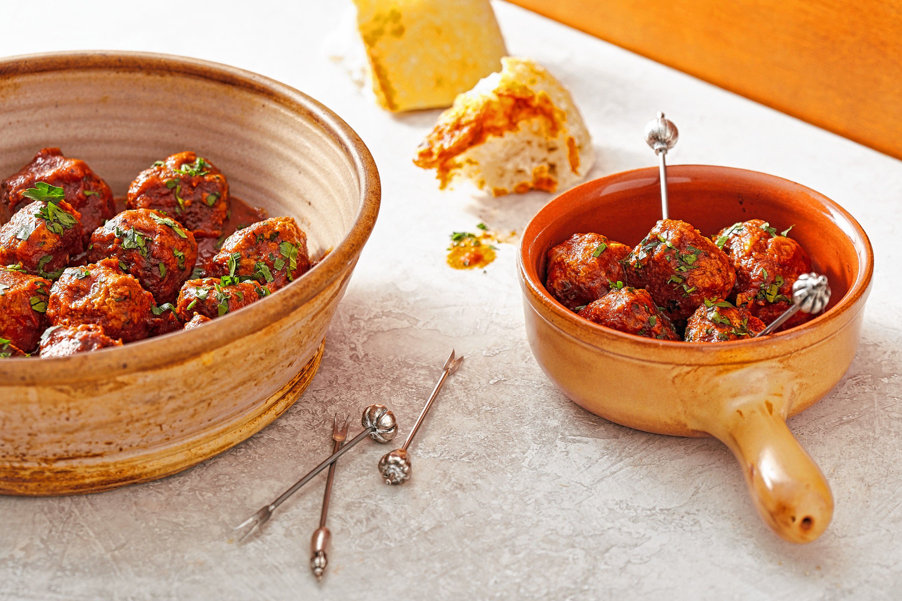 Tapas-Style Turkey Meatballs.  MUCH CREDIT: Photo by Tom McCorkle for The Washington Post. Tom McCorkle