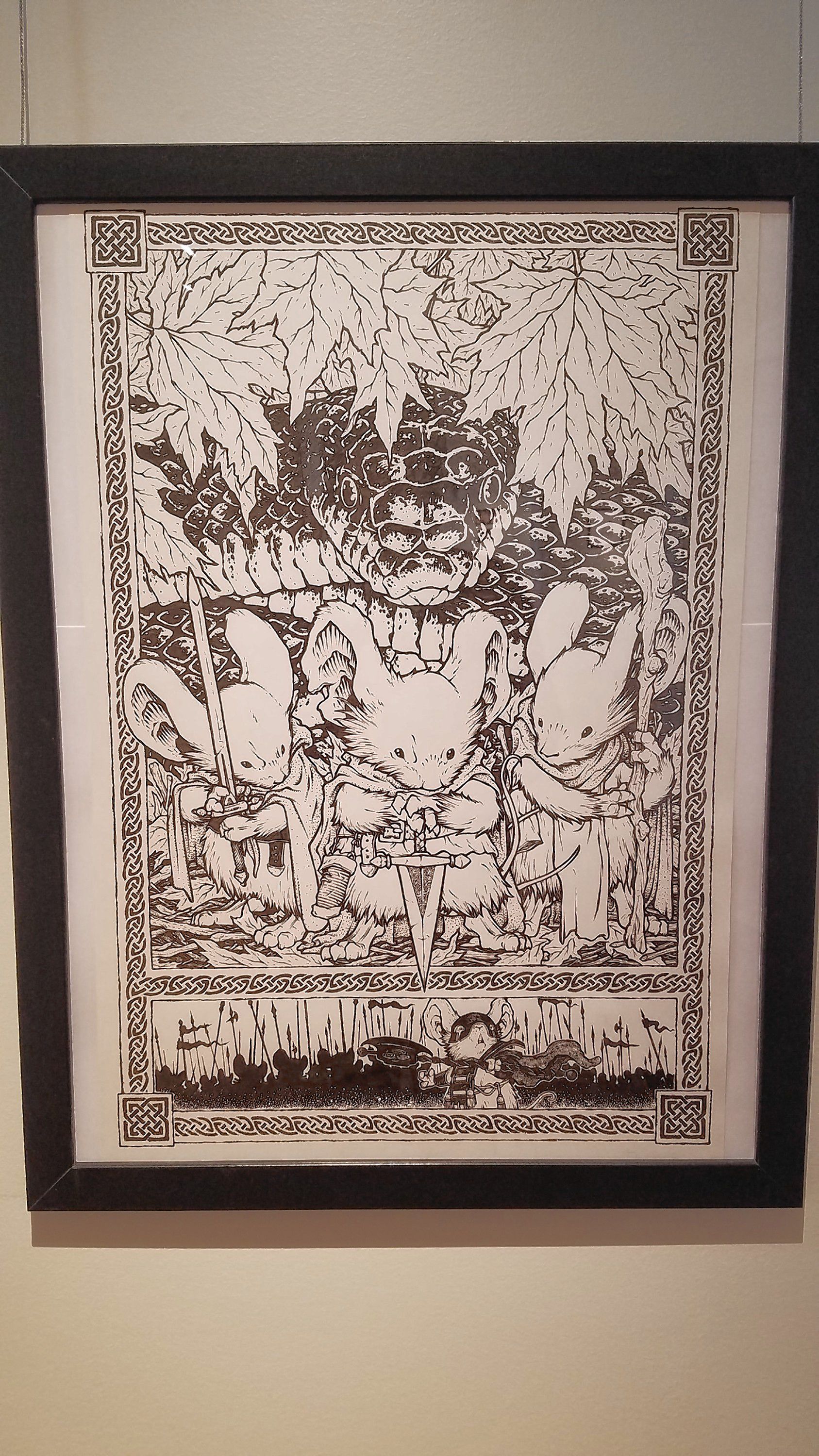 Mouseguard: Fall 1152, Mondo Poster Original Art, 2017. JON BODELL / Insider staff