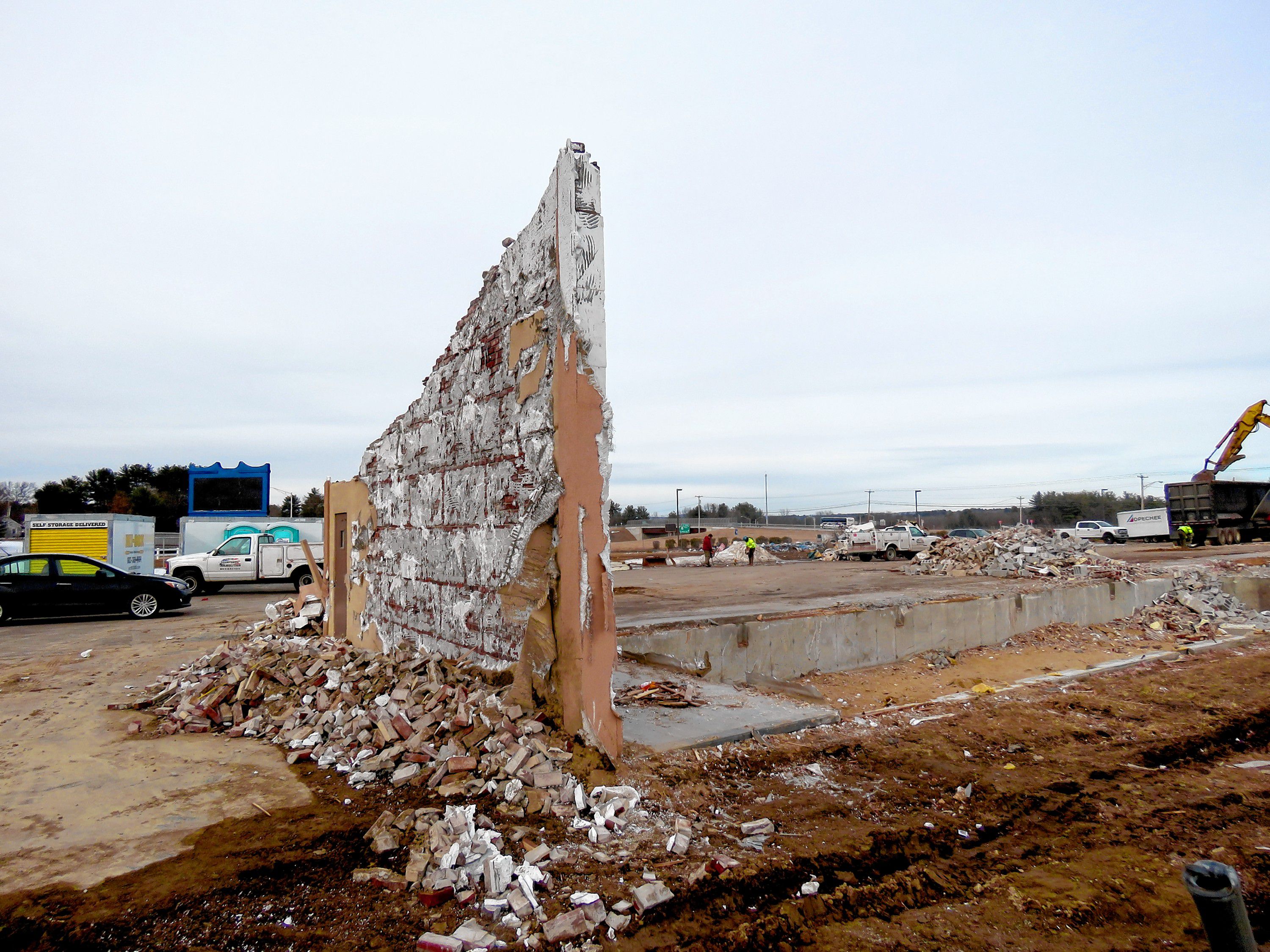 The Days Inn in South Concord near Bow Junction was torn down this week, making way for a new hotel that will be built on the same lot. Feb. 6, 2019. (NICK STOICO / Monitor staff) NICK STOICO