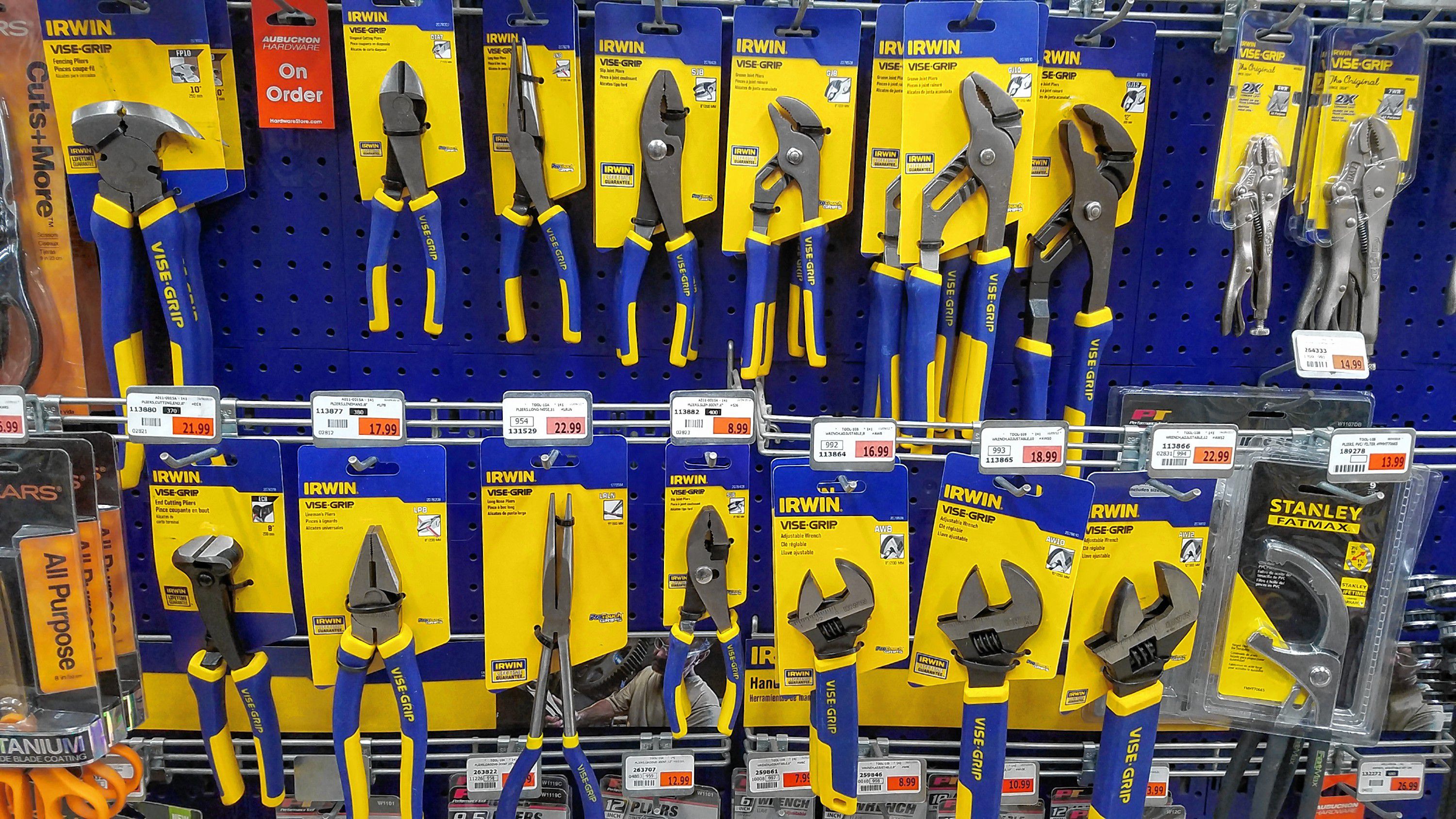 There are endless household applications for various sets of pliers and wrenches. Grab a few different kinds so you can tackle most common household issues, from fixing a leaky faucet to assembling a bed frame. JON BODELL / Insider staff