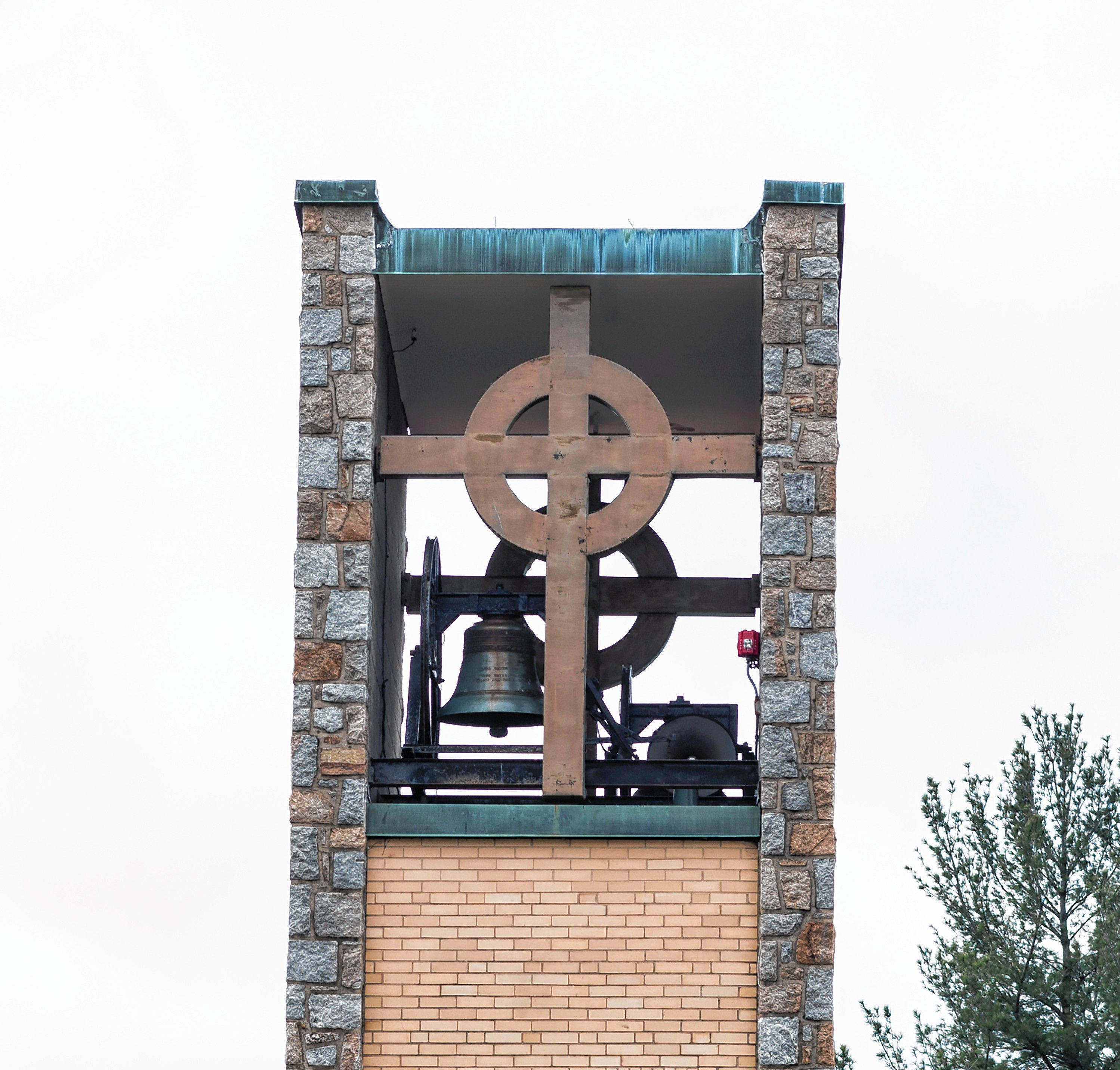 The bell tower at the Carmelite Monastery of Concord on Pleasant Street. GEOFF FORESTER