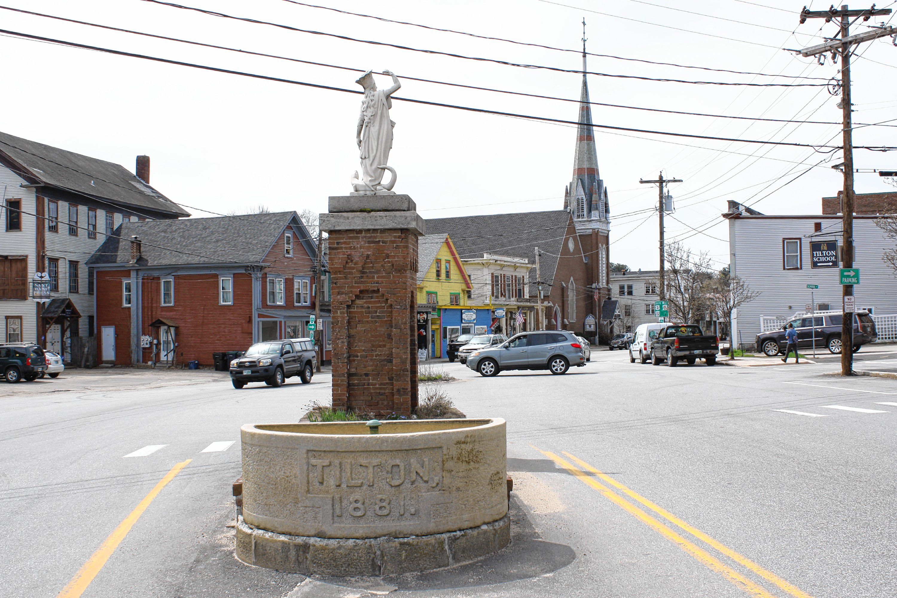 The town of Tilton is adorned with many statues, purchased by Charles ...