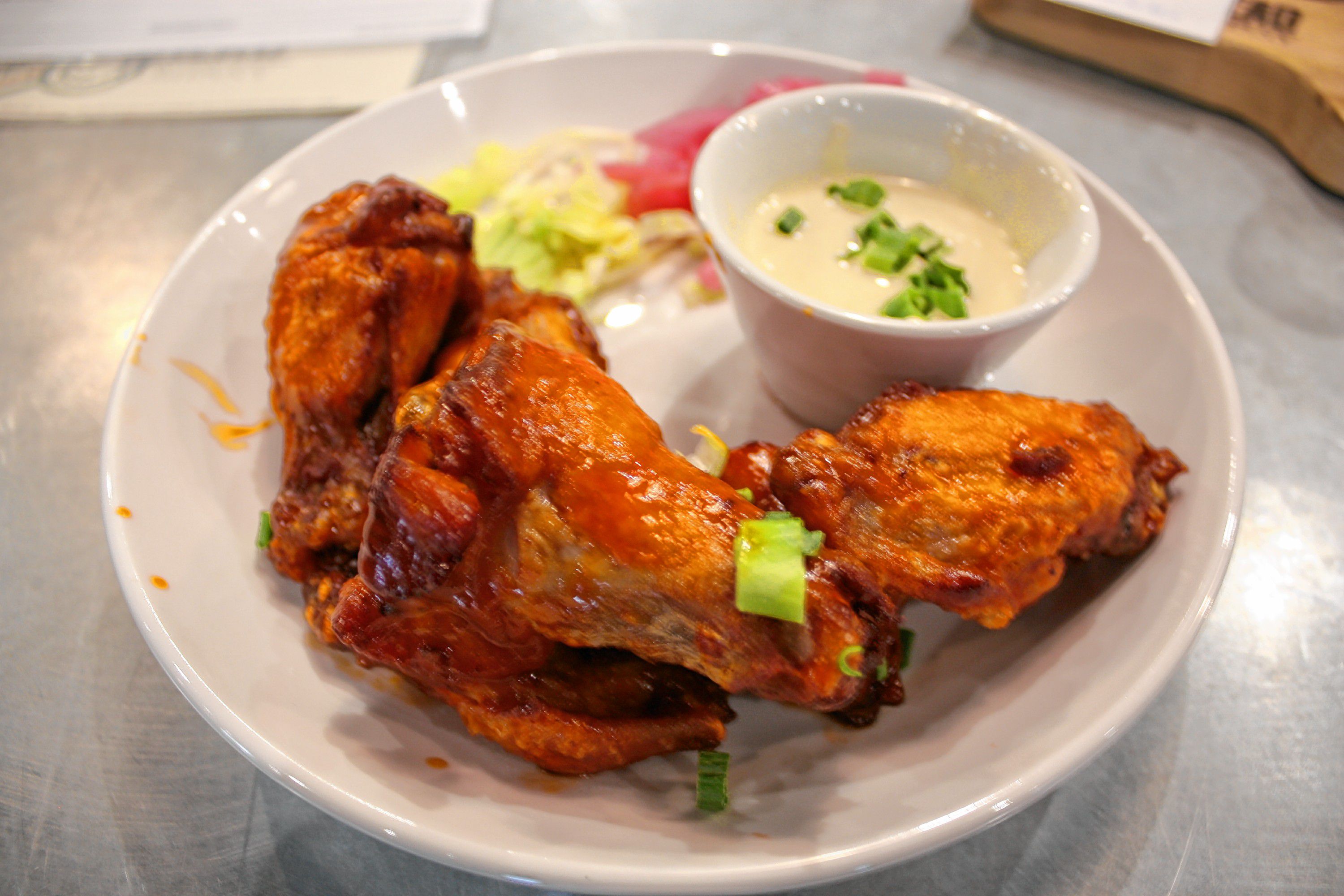 We got an order of Hopped Hot Wings from Kettlehead Brewing Co., and they were mighty hot. JON BODELL / Insider staff