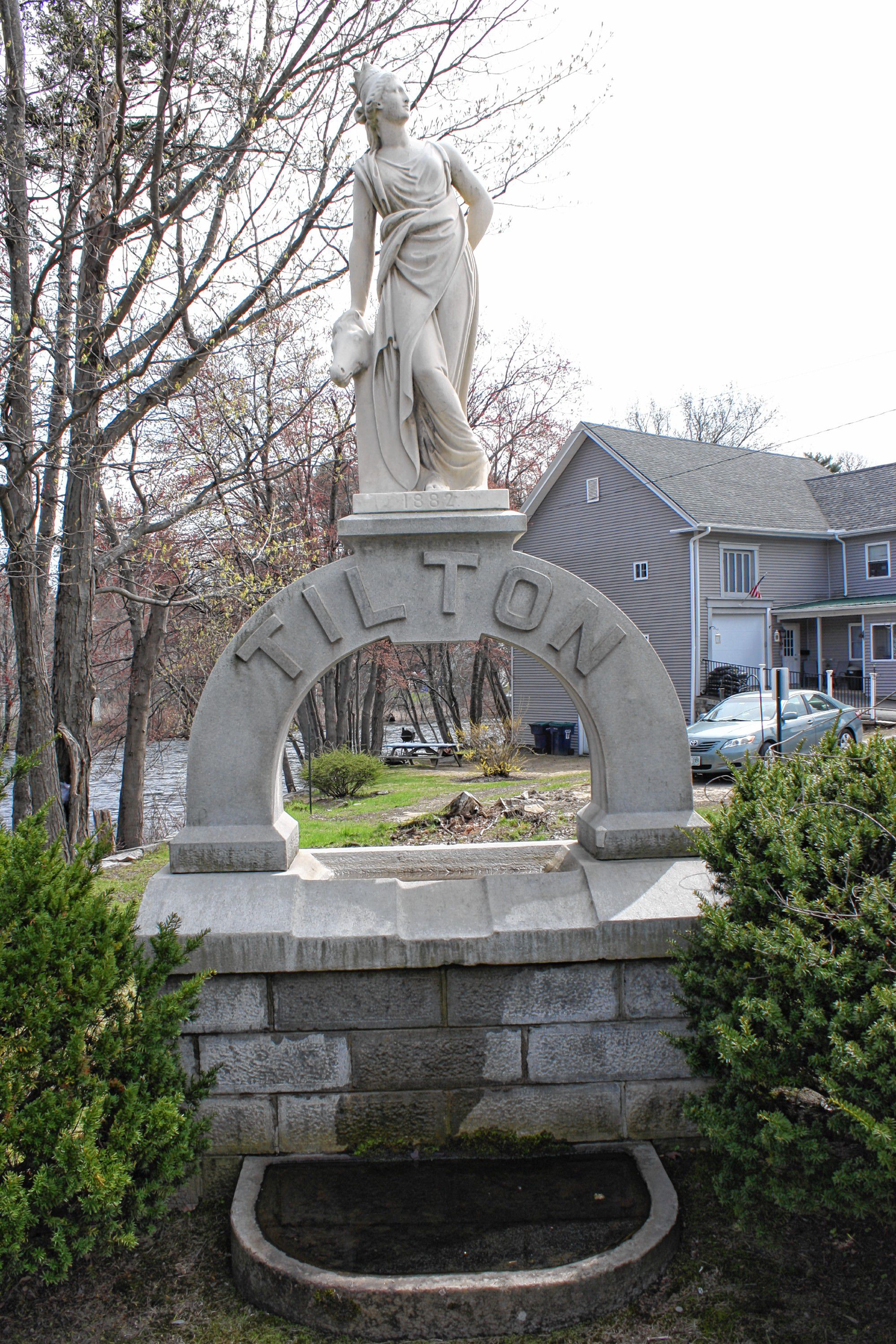 The town of Tilton is adorned with many statues, purchased by Charles Tilton, the defacto father of the town. Tilton was the wealthiest resident in town back in the 1800s, a fourth-generation descendant of the town's original settler, and he wanted his town to be among the most beautiful in the country. Apart from all the statues, Tilton also built the Tilton Memorial Arch and revamped the Tilton Island Park, among other things. JON BODELL / Insider staff