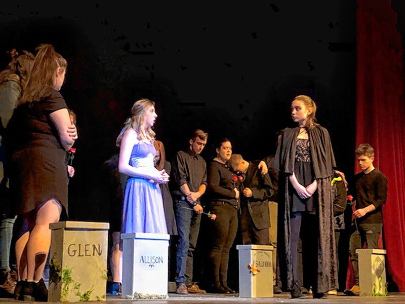 Franklin High School students perform "A Rare Condition."  