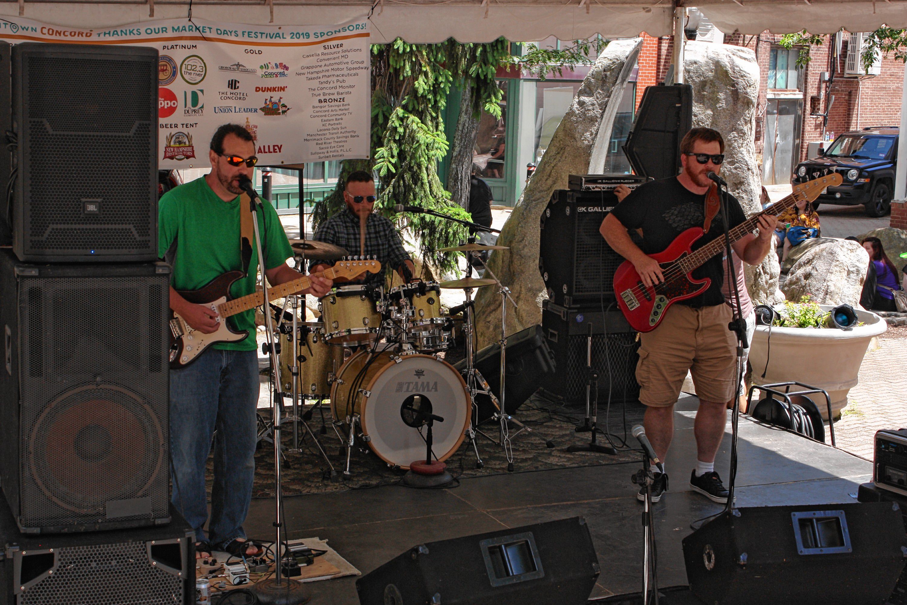 From the Earth brought some serious energy to the Bicentennial Square stage during Market Days.  JON BODELL / Insider staff