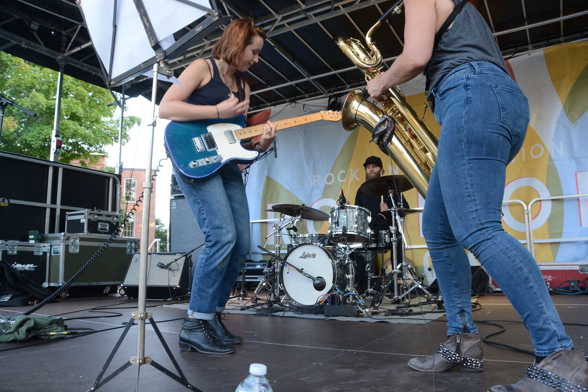 Holly Miranda jams on stage at the 2017 Rock On Fest in downtown Concord. The 2018 festival figures to be even bigger and better than last year's. Jeff Topping / Courtesy of Rock On Foundation