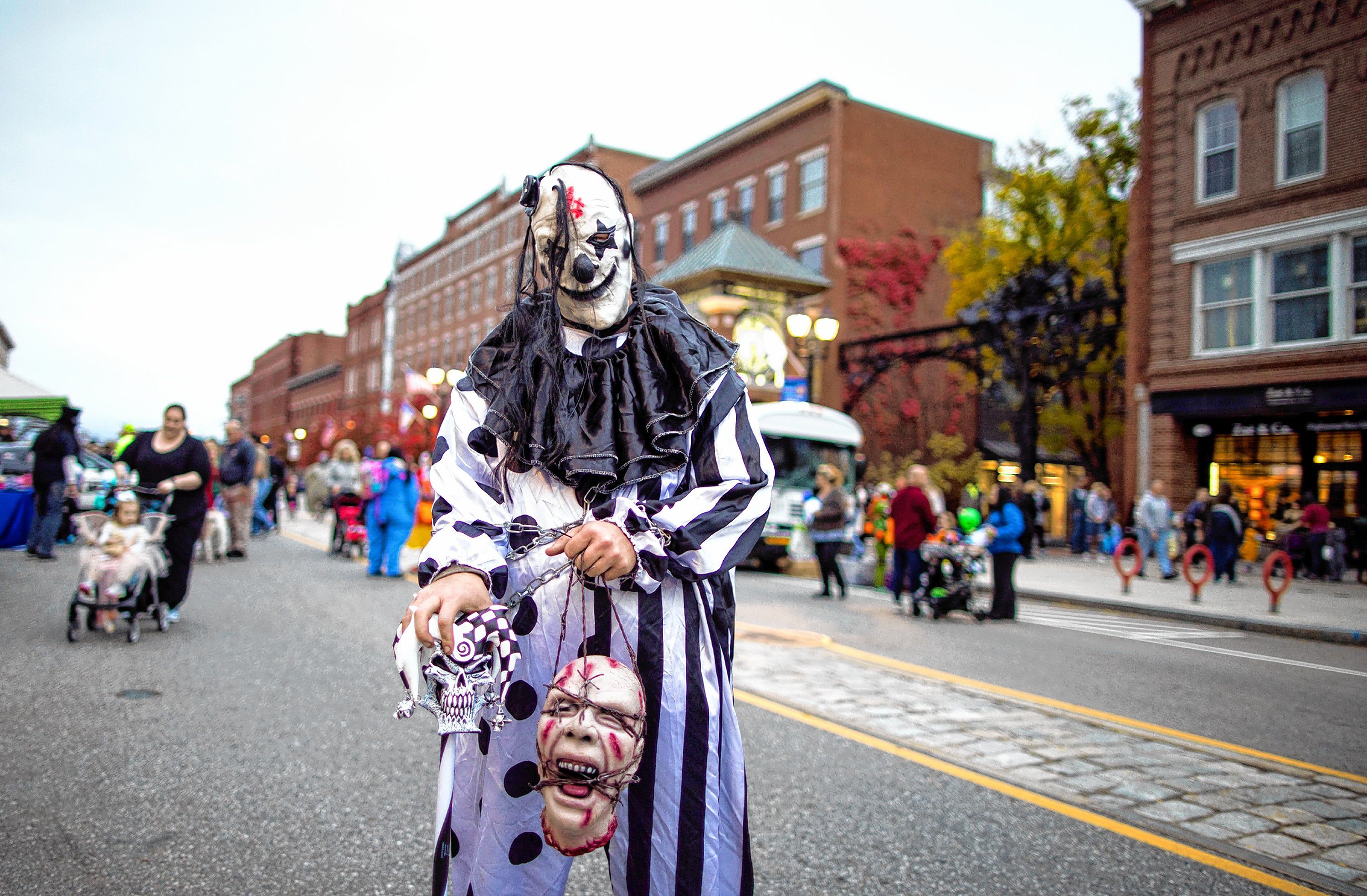 When asked what this Halloween get up was, the answer was, âI donât know,â at the Halloween Howl on Main Street in Concord on Friday evening, October 25, 2019. GEOFF FORESTER