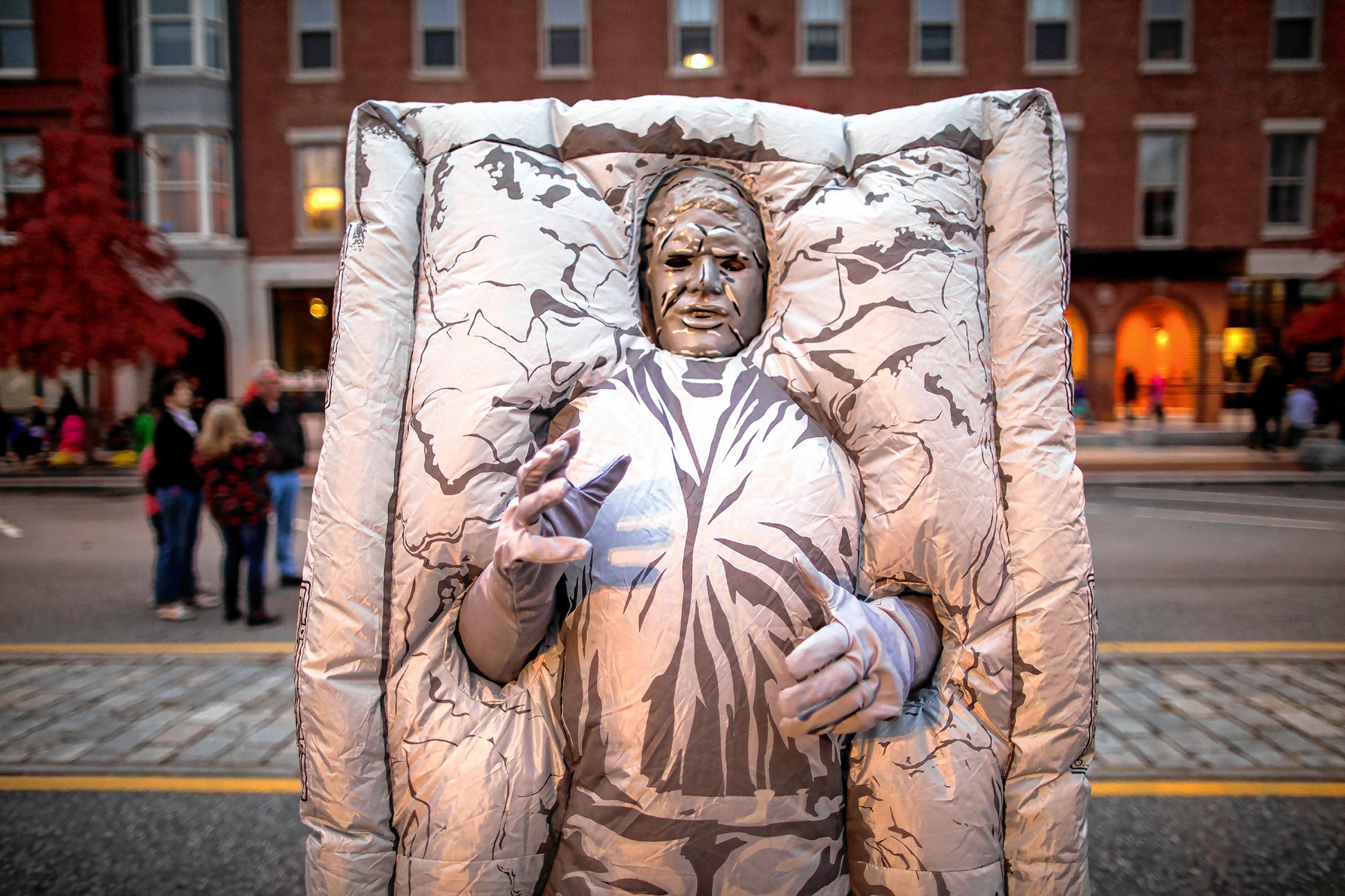 One of the many interesting customs at the Halloween Howl in downtown Concord on Friday evening, October 25, 2019. GEOFF FORESTER