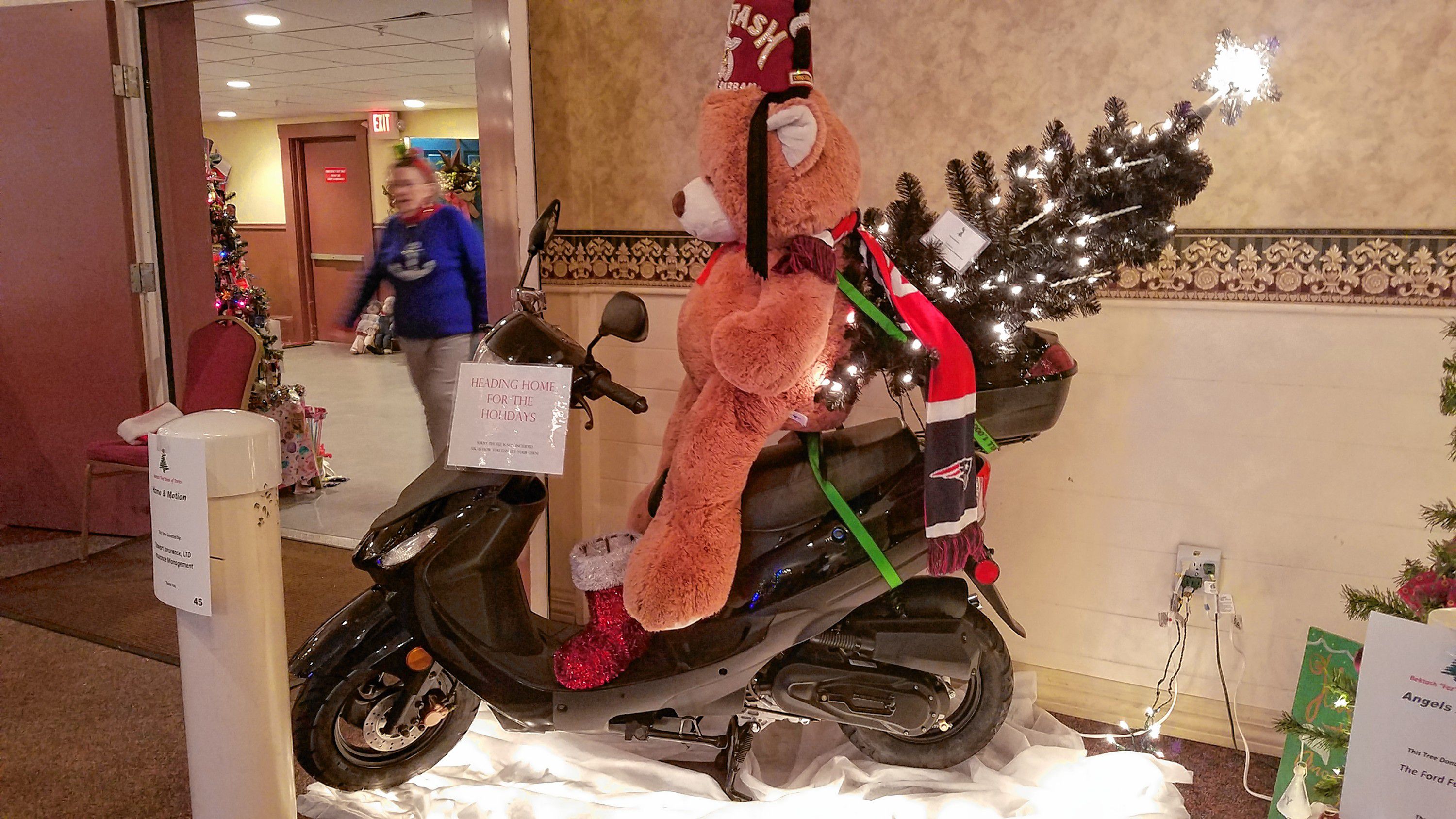 This "Home and Motion" tree isn't much of a tree at all, but it does come with a brand new moped and a giant teddy bear (it does NOT, however, come with the fez -- sorry!). JON BODELL / Insider staff