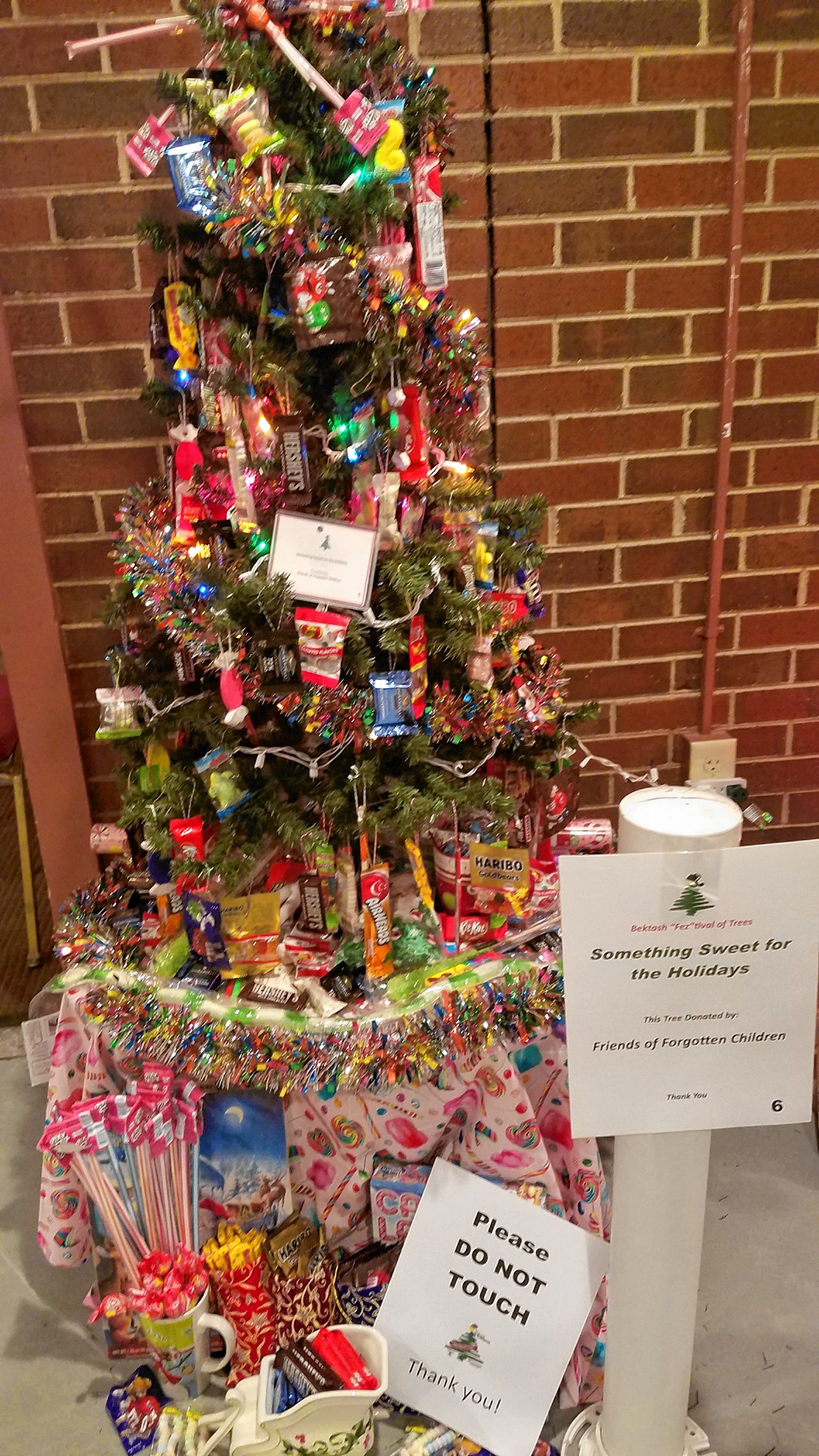 The Friends of Forgotten Children donated this "Something Sweet for the Holidays" tree, which has enough candy and sugar to last until next Christmas. JON BODELL / Insider staff