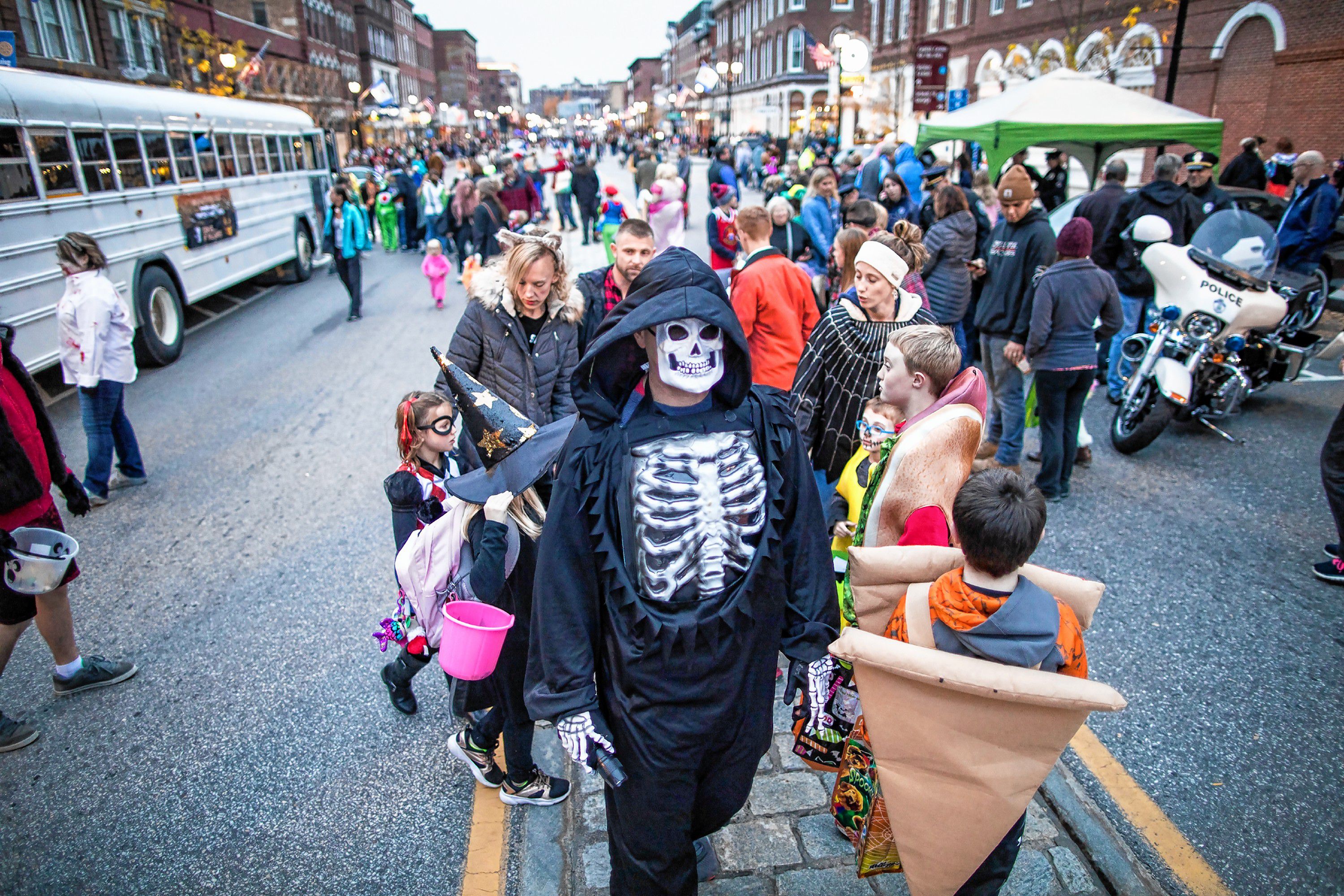 The crowd at Halloween Howl on Main Street in downtown Concord on