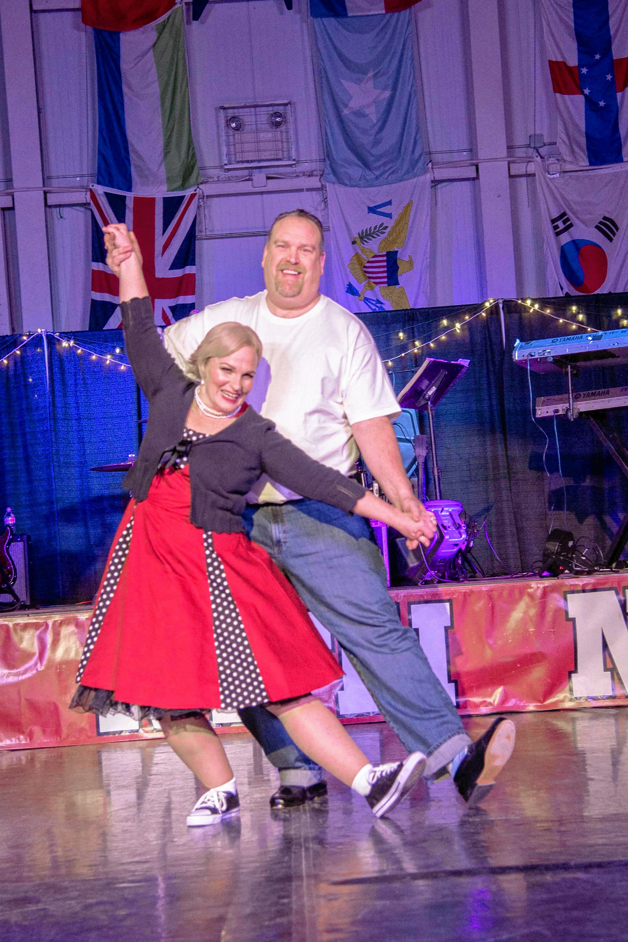 Jeanne and Mark Lester won the Best Costume award during the 9th annual Dancing With the Concord Stars competition at NHTI on Jan. 26, 2019. 