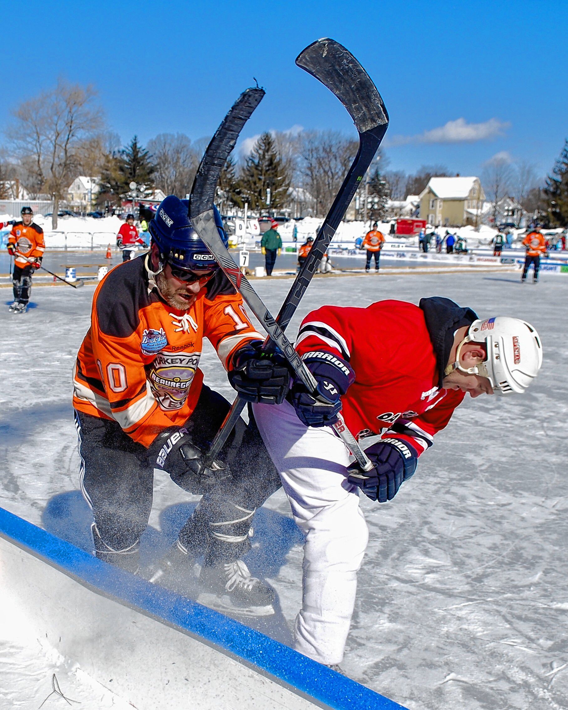 Concord's Black Ice Pond Hockey tournament kicked off Friday, Feb. 10, 2017, and continues through the weekend at White Park.  