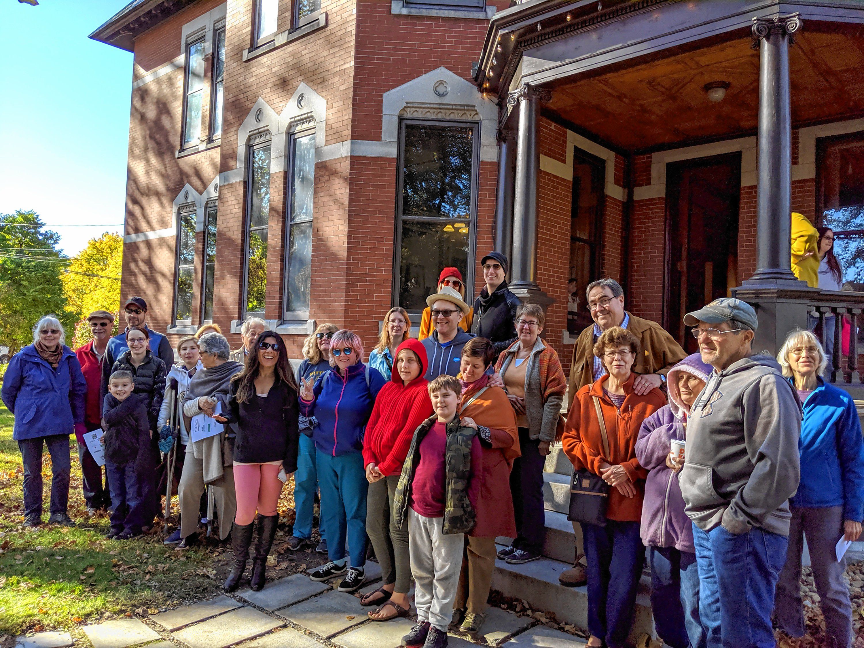 Visitors take a tour of the Victorian mansion at the Kimball Jenkins Estate.  