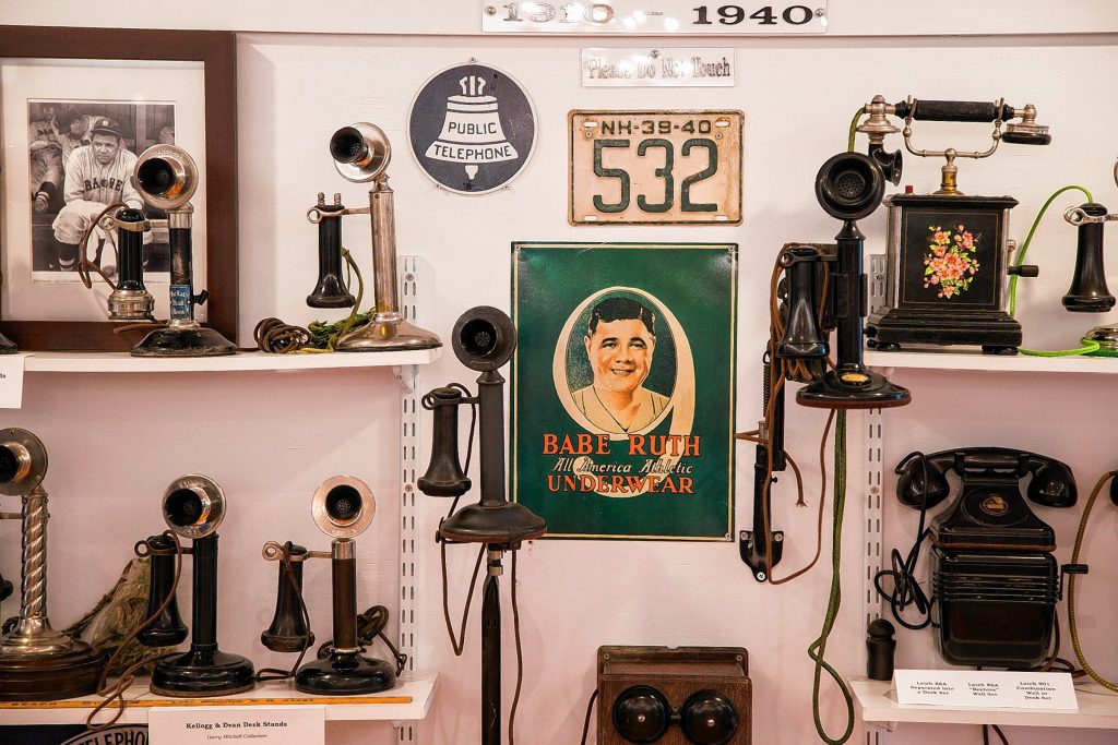Phones from the 1930s to the 1940s at the New Hampshire Telephone Museum in Warner.  Geoff Forester