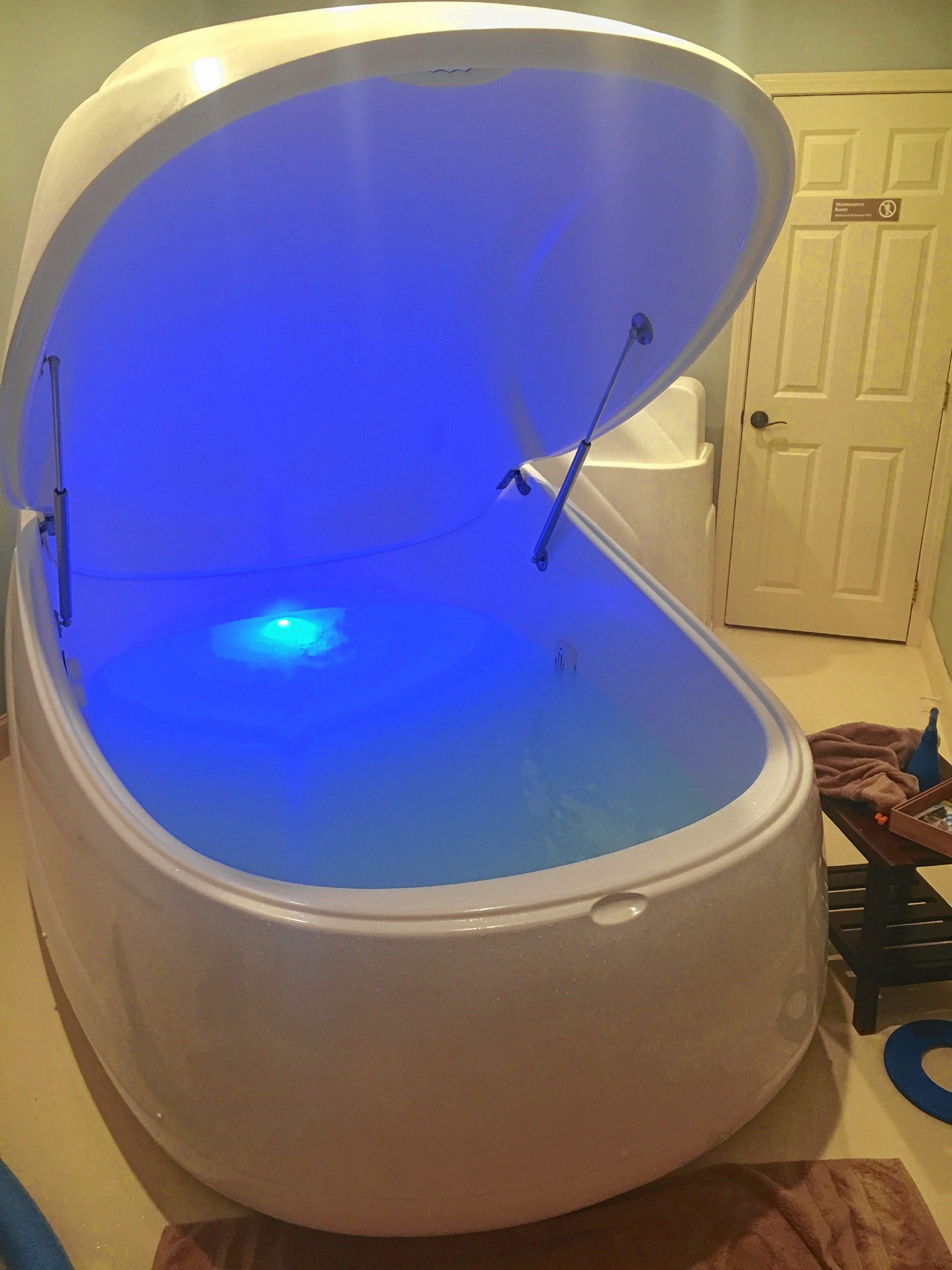 The float tank at Serendipity Day Spa in Pembroke. 