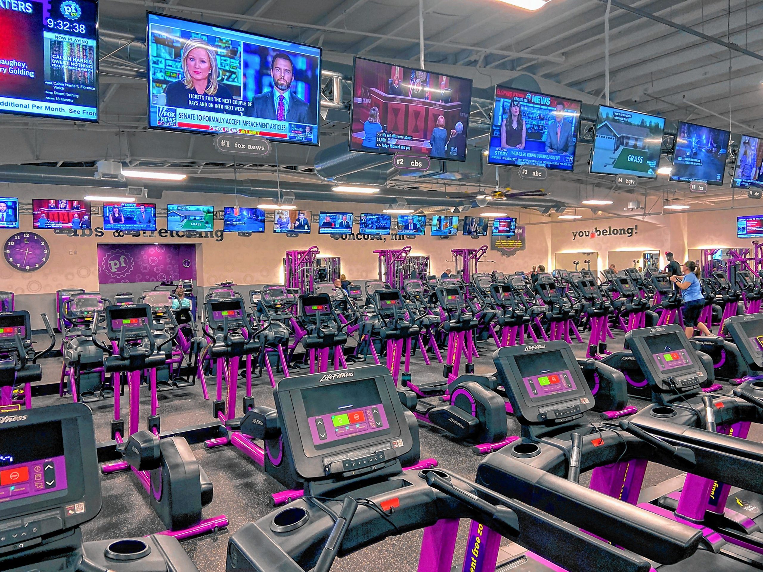 The new re-vamped Planet Fitness on Ft. Eddy Road in Concord as seen in February 2020.  