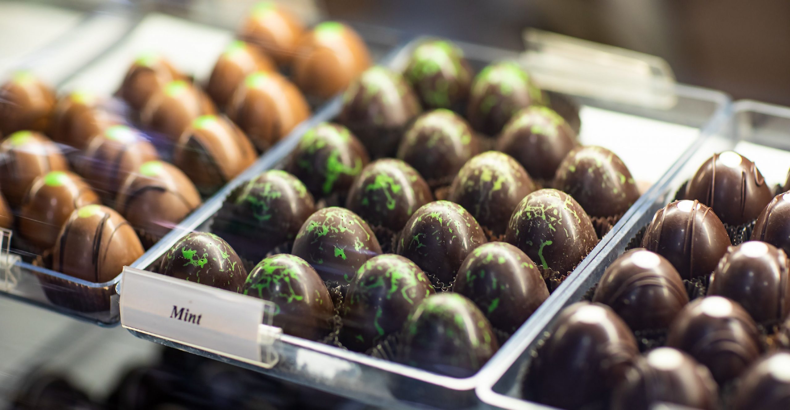 Minted chocolate balls at Granite State Candy on Warren Street in Concord. GEOFF FORESTER