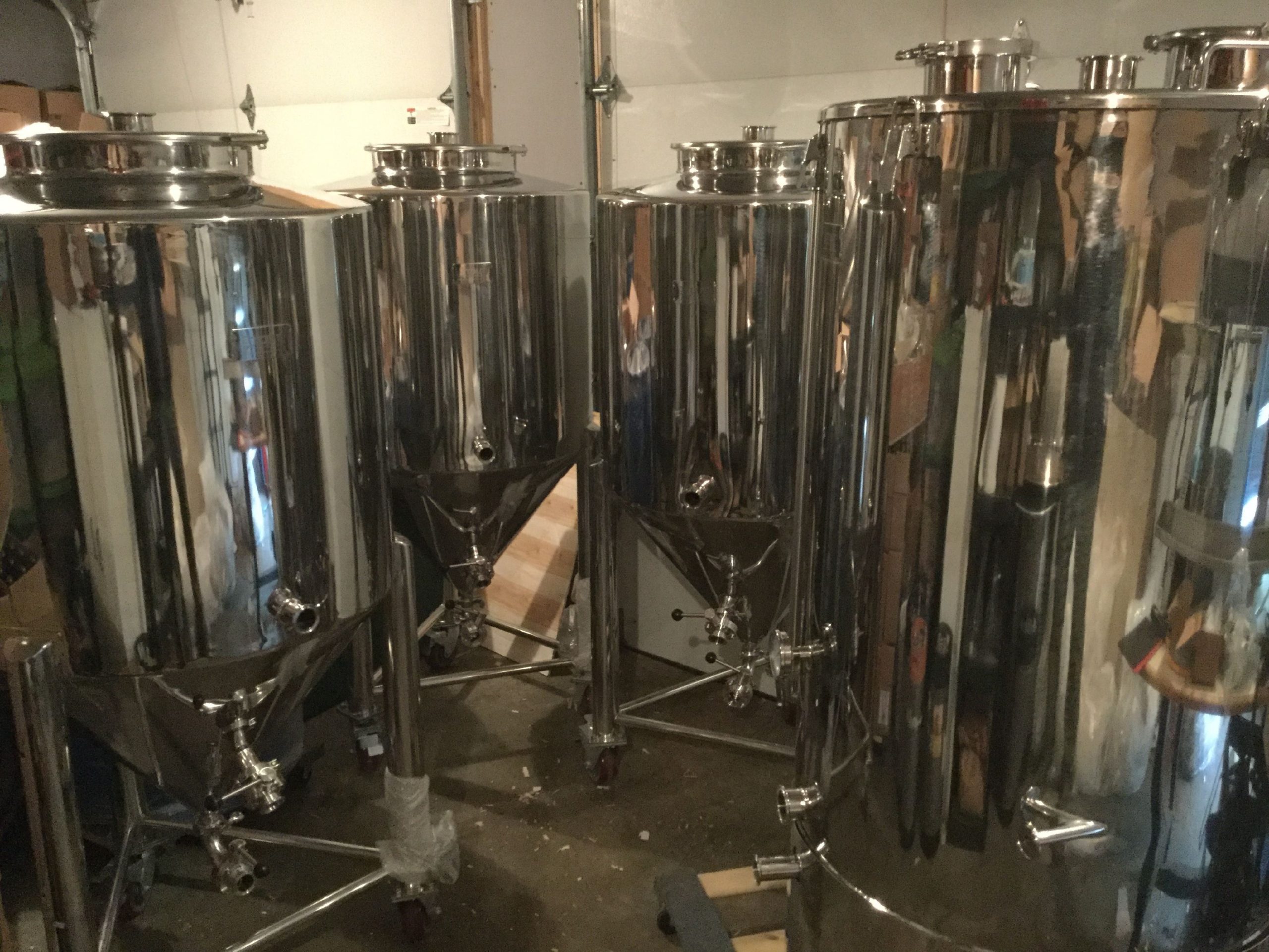 Here's a look at some brew tanks and labels used by Big Water Brewery in Salisbury. Courtesy of Big Water Brewery