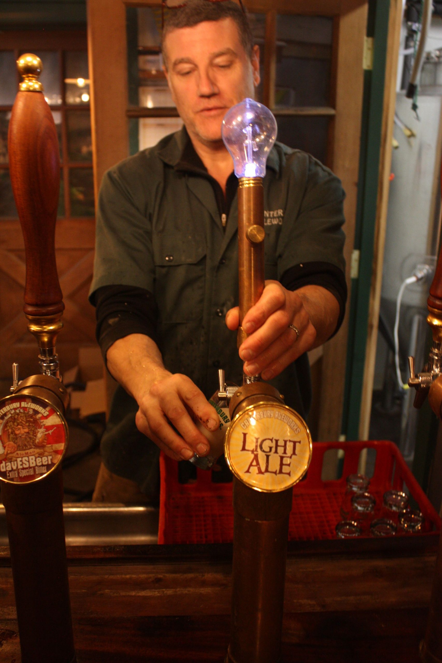 The tap room at Canterbury Aleworks has a cozy, speakeasy kind of vibe. There are lots of interesting decorations and quirks to the place. JON BODELL / Insider staff