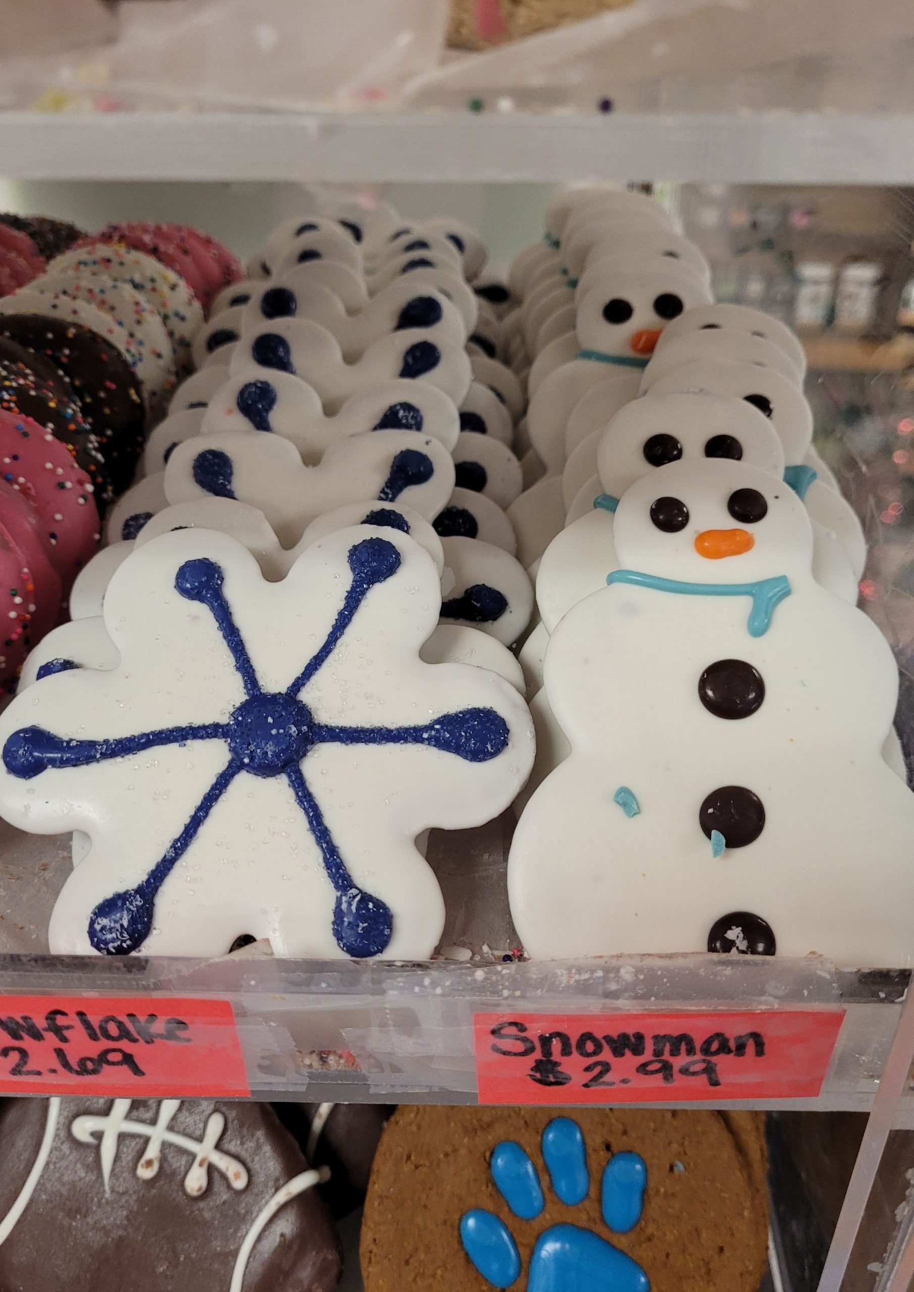 Give your pup a taste of the holiday season with locally-made dog treats decorated with season designs. $2-$3