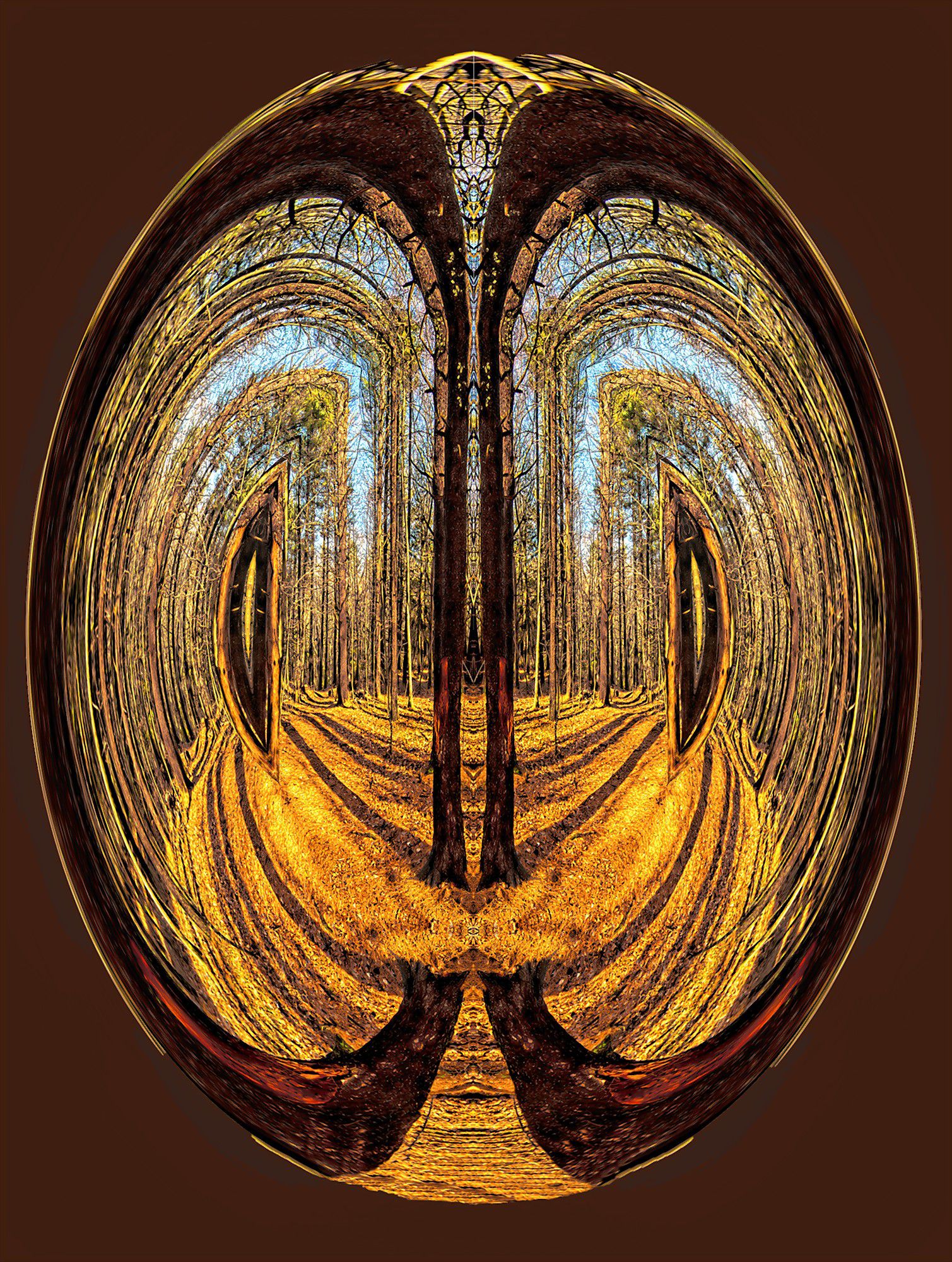 “Cathedral in The Woods” by digital artist William Townsend William Townsend