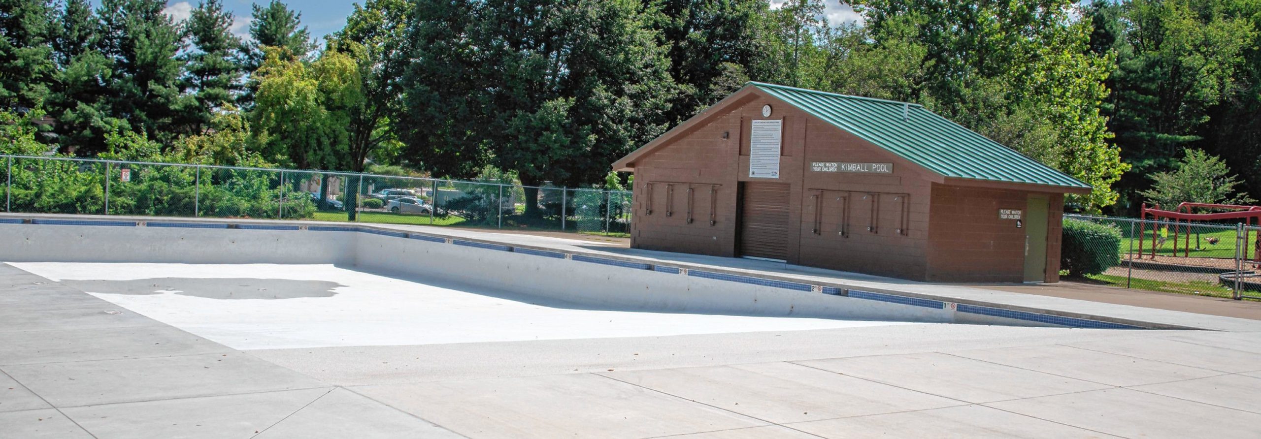 The pool at Kimball Park in Concord has been winterized as of Wednesday, August 15, 2018. Maddie Vanderpool