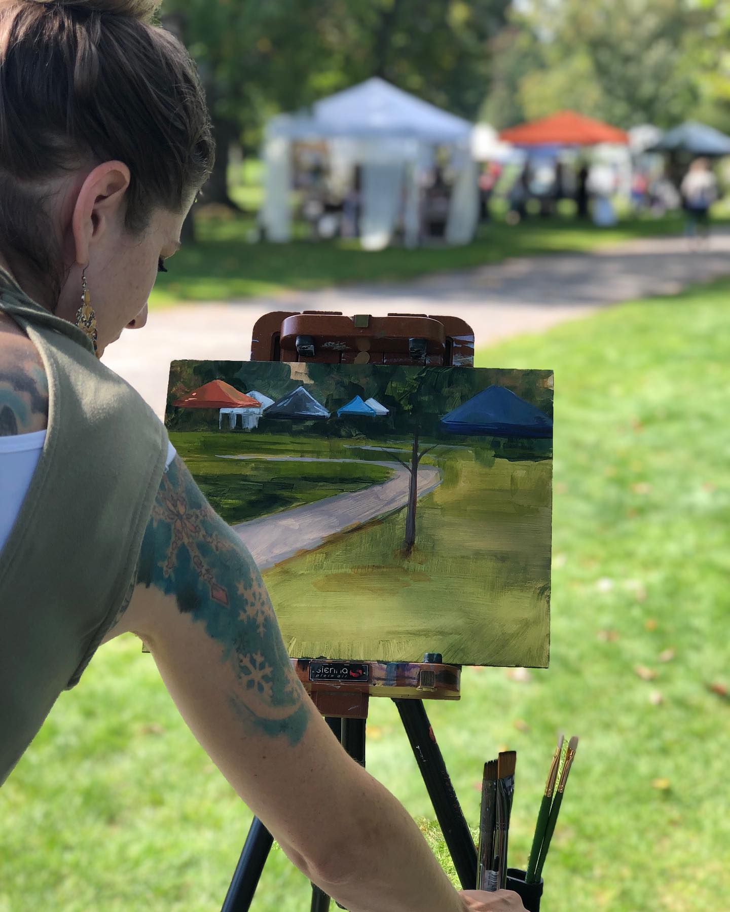 Concord Arts Market hosts monthly craft fairs in the summer months, inviting shoppers to visit area parks and browse vendor tents filled with locally made ceramics, jewelry, wood crafts and much more. 