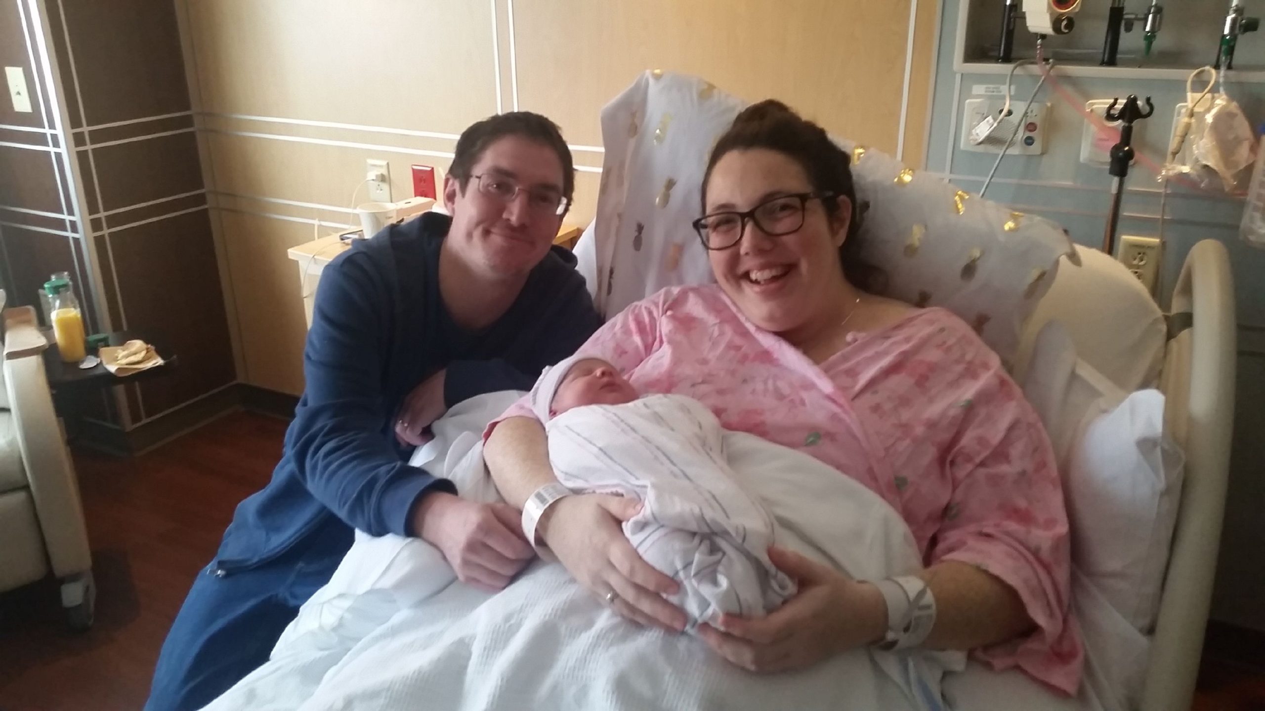 Piper Jean Biddle was born at 5:31 a.m. on Jan. 1, 2020, the first child to be born at Concord Hospital in the new year.  Sarah Pearson