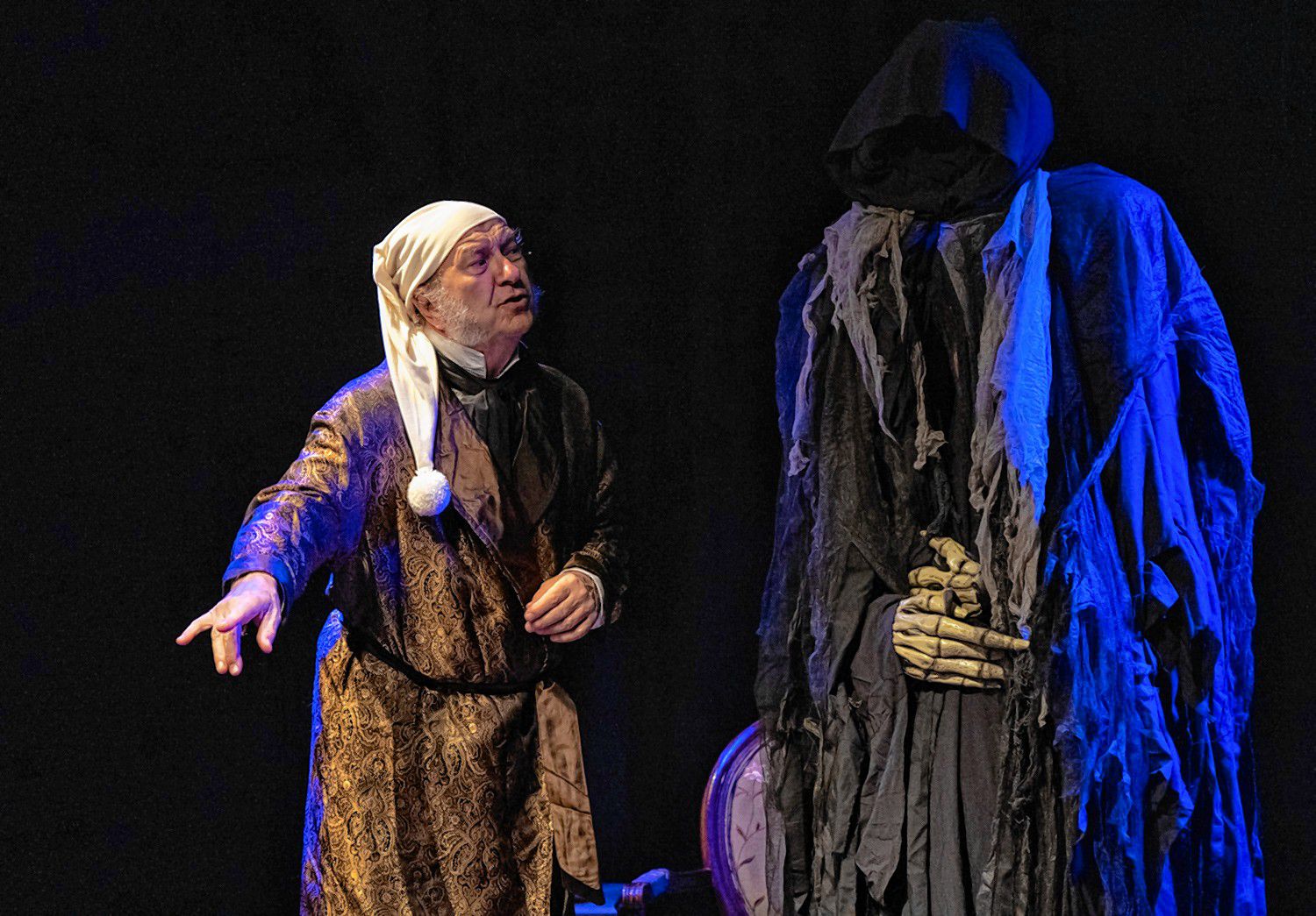 Erik Hodges plays Scrooge in the Hatbox adaptation of "A Christmas Carol."  