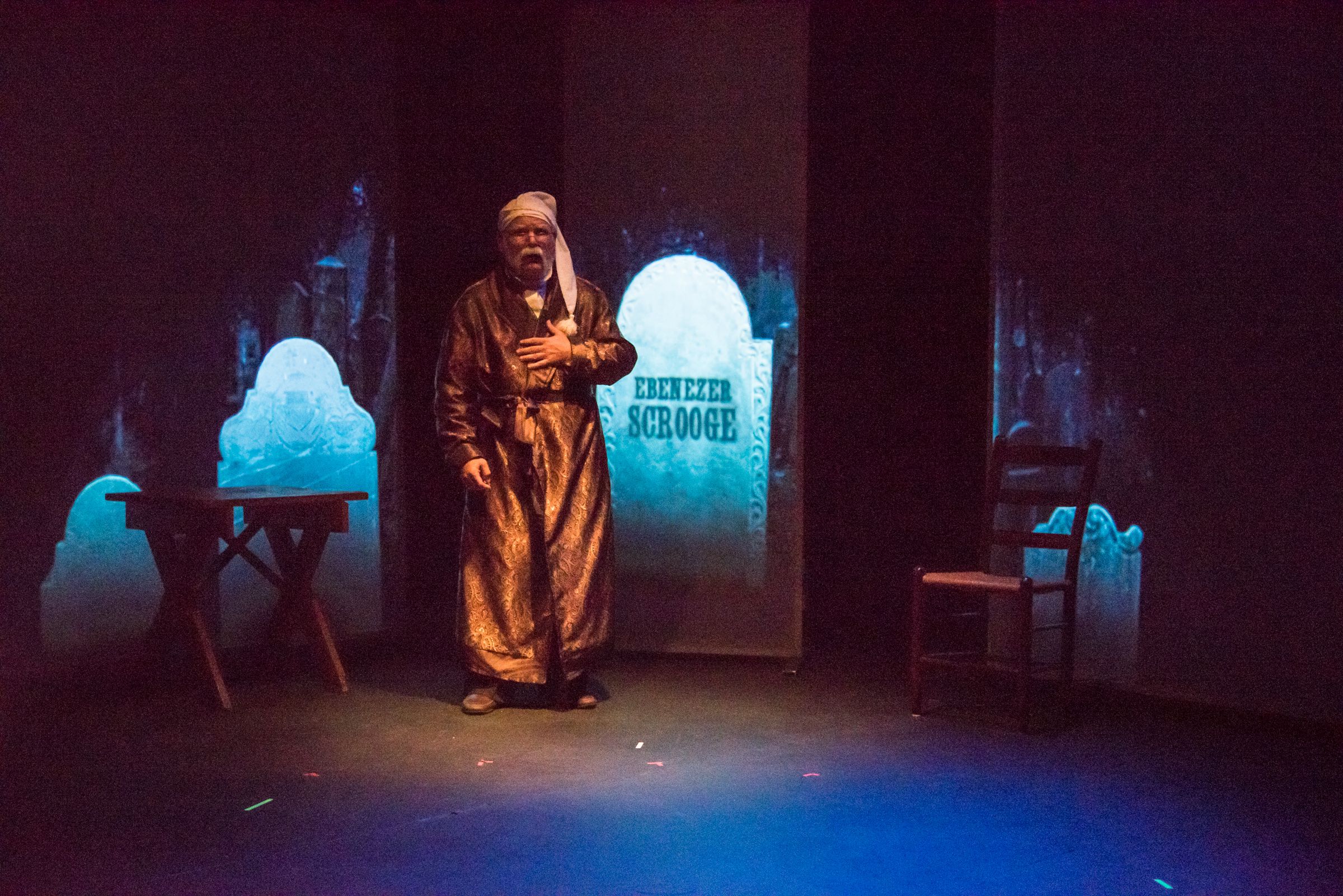 A Christmas Carol will run Friday and Saturday at 7:30 p.m. and Sunday 2 p.m. through Dec. 17 at the Hatbox Theatre.  