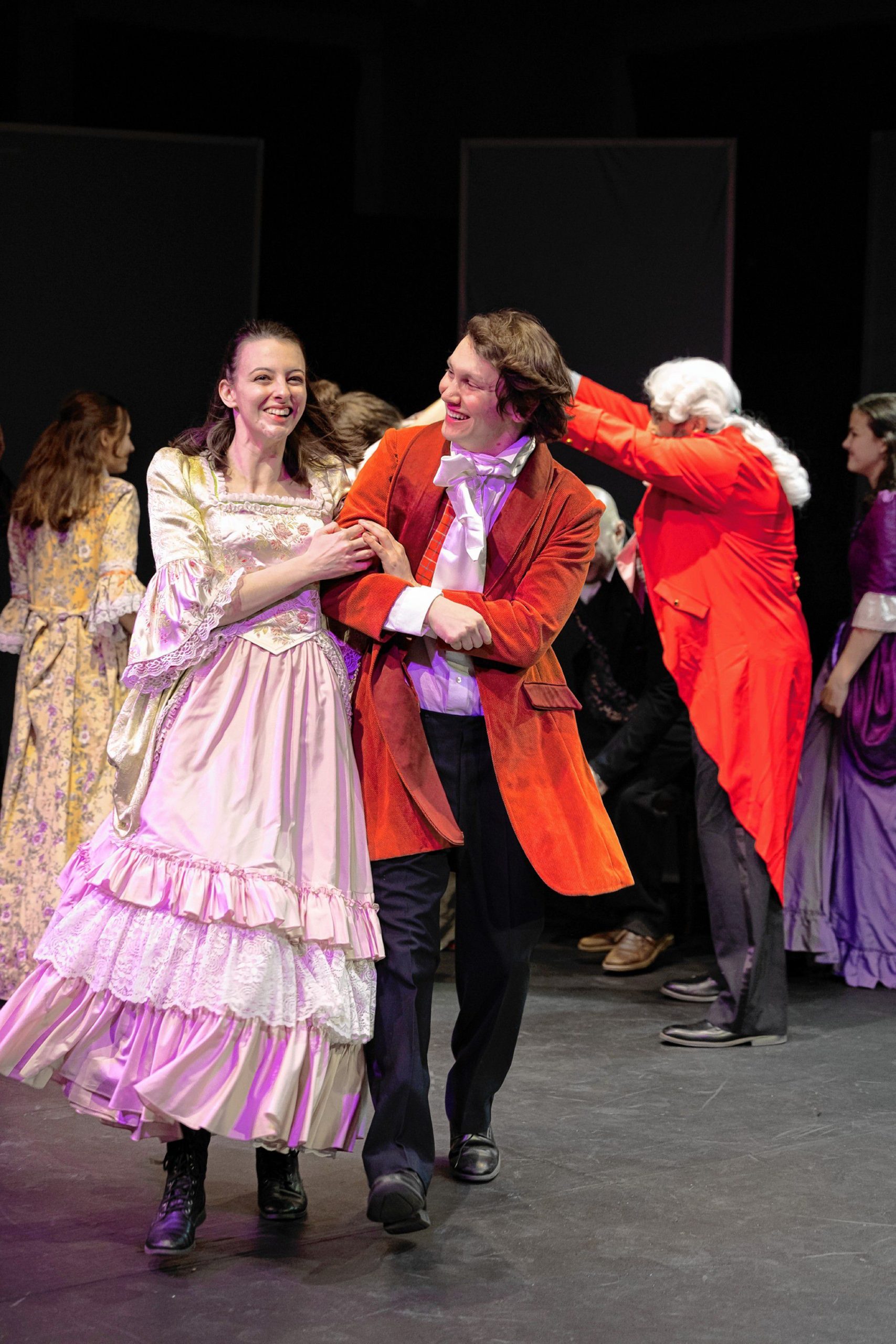 Belle (Marjorie Boyer) and young Scrooge (Zachary Peacock).